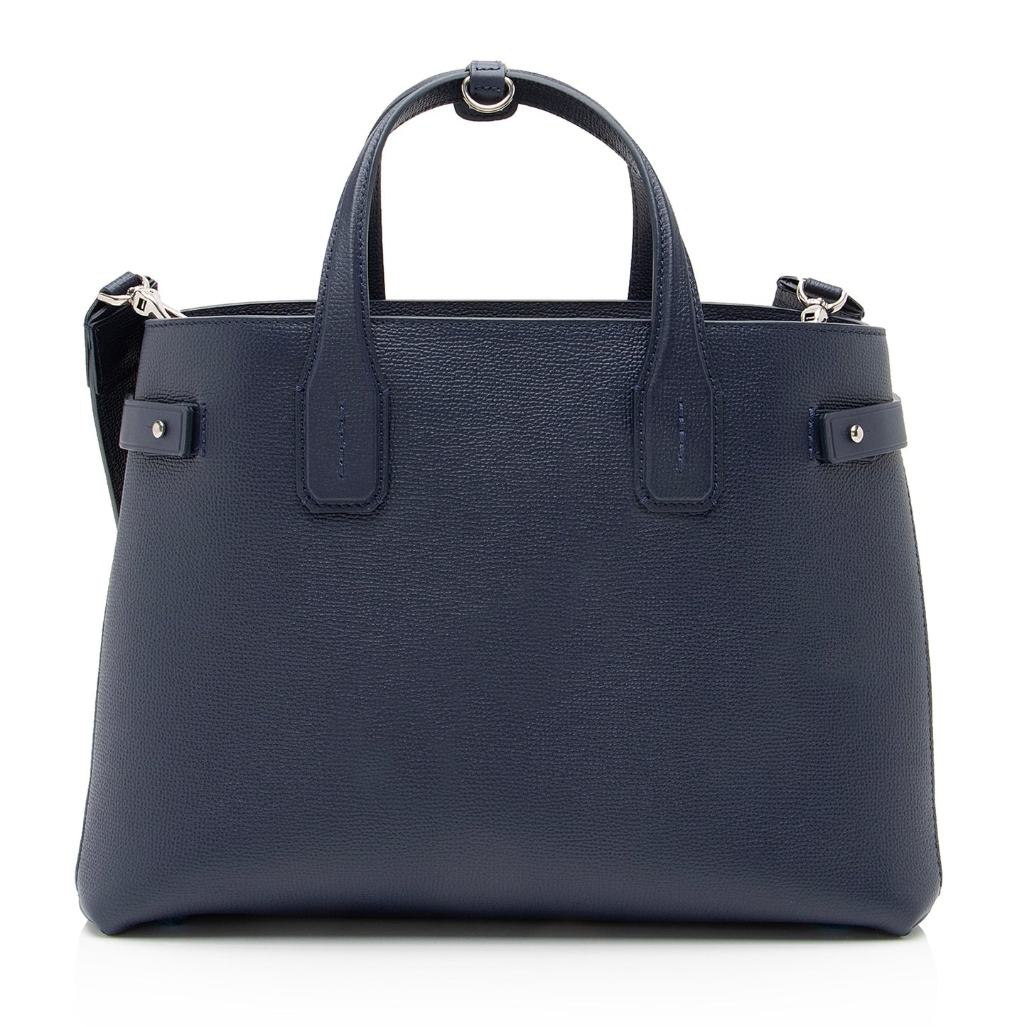 Burberry Vintage Check Leather Banner Medium Tote (SHF-23489)