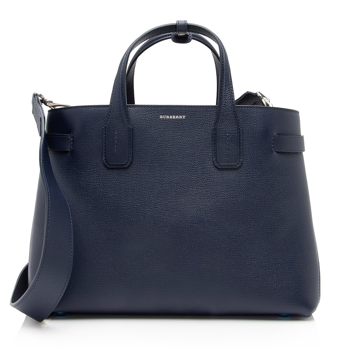 Burberry Vintage Check Leather Banner Medium Tote (SHF-23489)