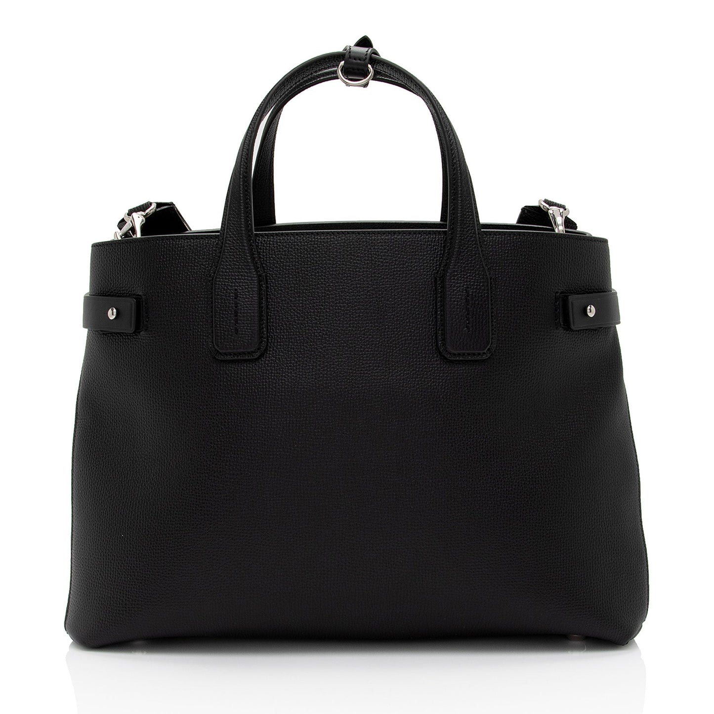 Burberry Vintage Check Leather Banner Medium Tote (SHF-AsEaCK)
