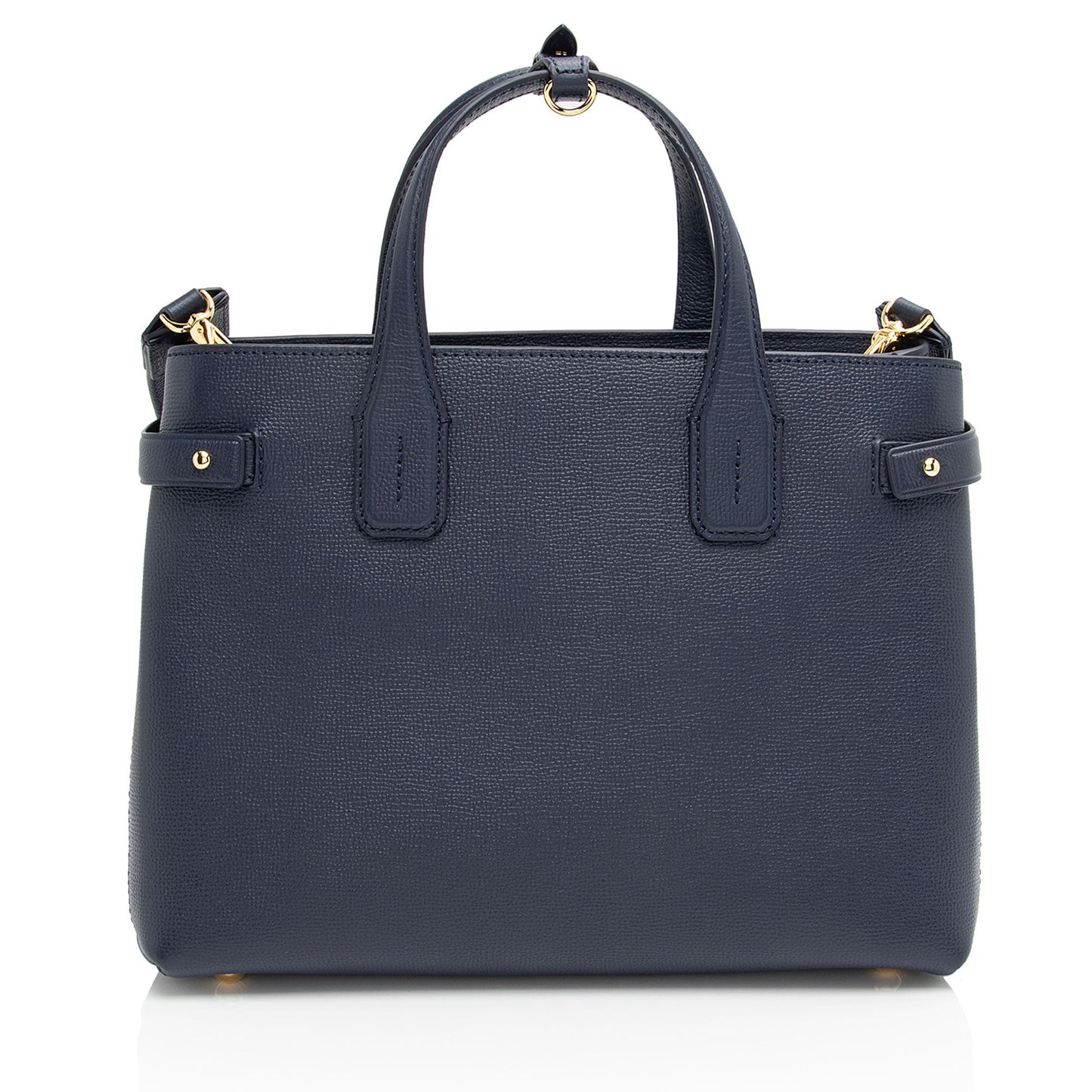 Burberry Vintage Check Leather Banner Medium Tote (SHF-8mWgl1)