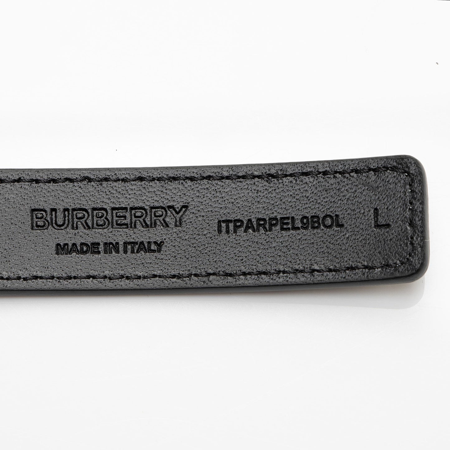 Burberry Vintage Check Leather Reversible TB Monogram Belt - Size 40 / 100 (SHF-wej2gM)