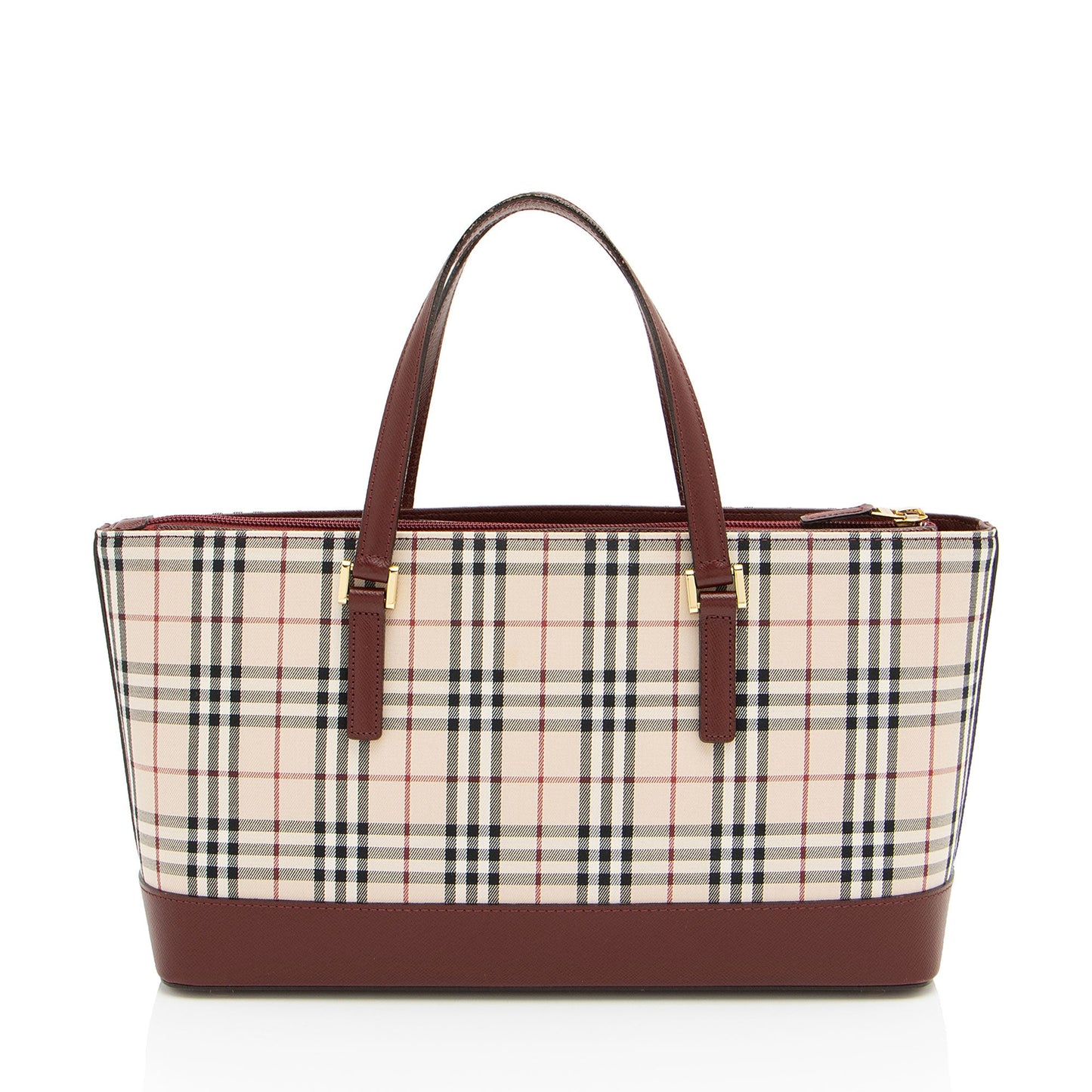 Burberry Vintage House Check E/W Tote (SHF-Iqy2WV)