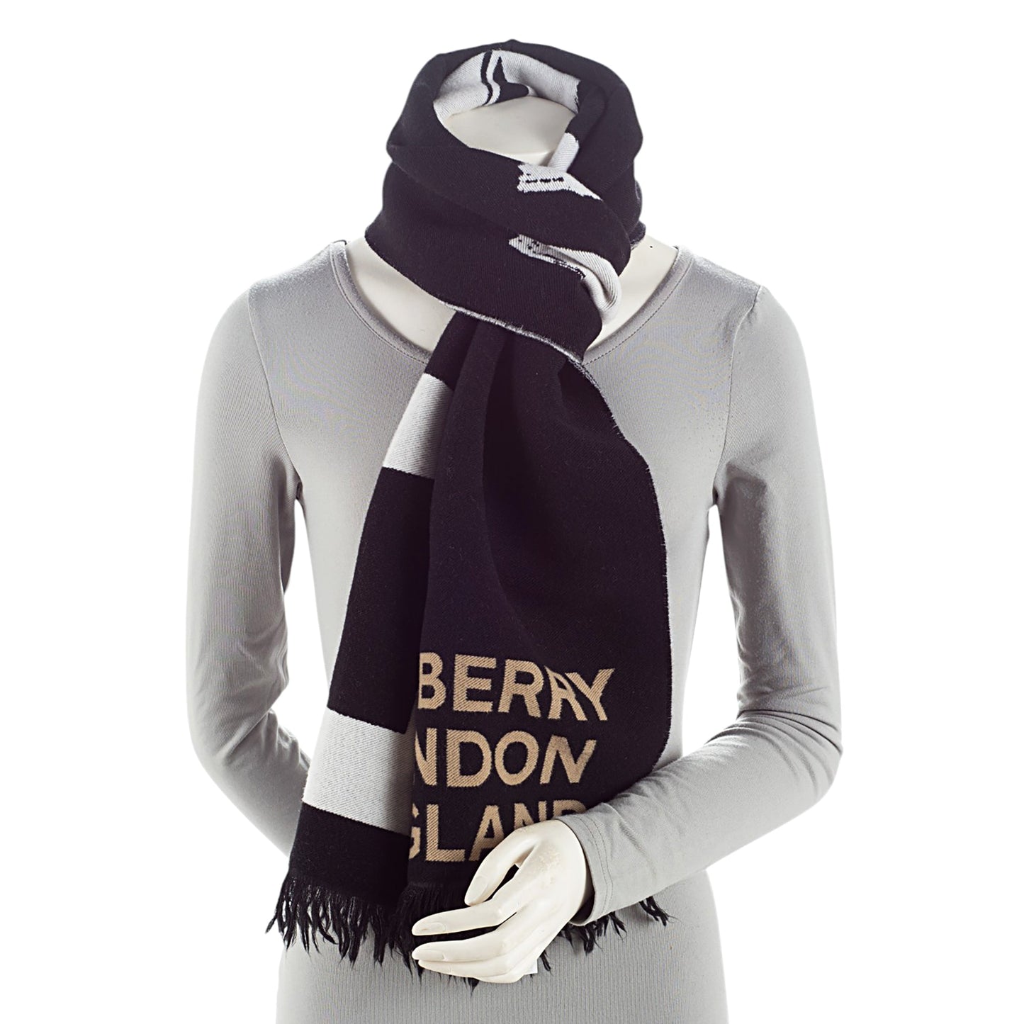Burberry Wool Love Logo Scarf (SHF-5gk3Mz)