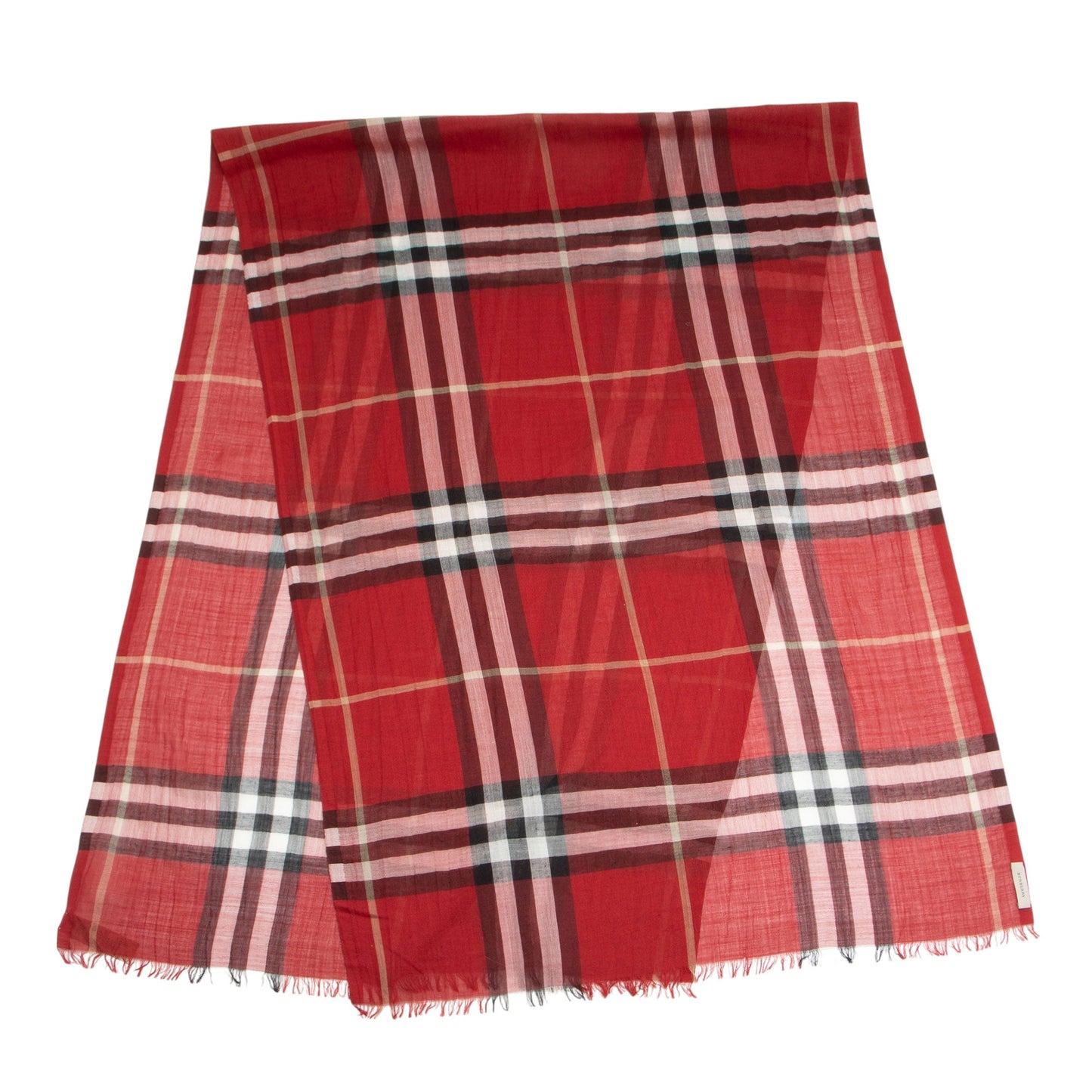 Burberry Wool Silk Lightweight Giant Check Scarf (SHF-HOLpAn)