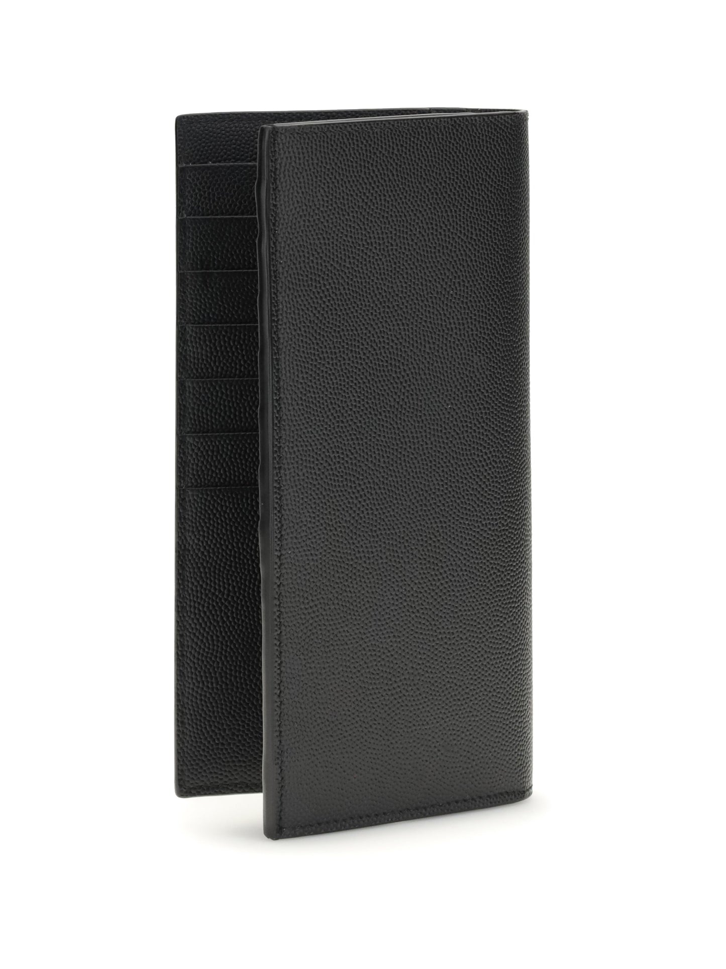 Saint Laurent Men Grained Leather Wallet