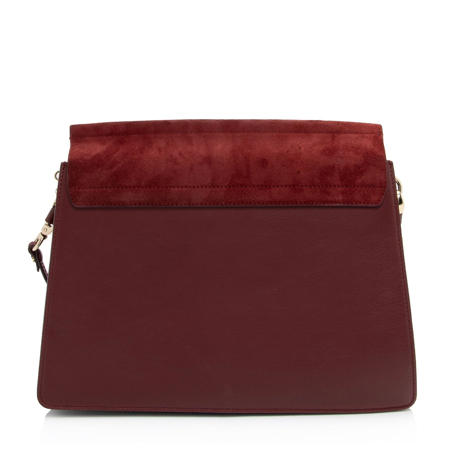Chloe Calfskin Suede Faye Medium Shoulder Bag (SHF-Vx8bCr)