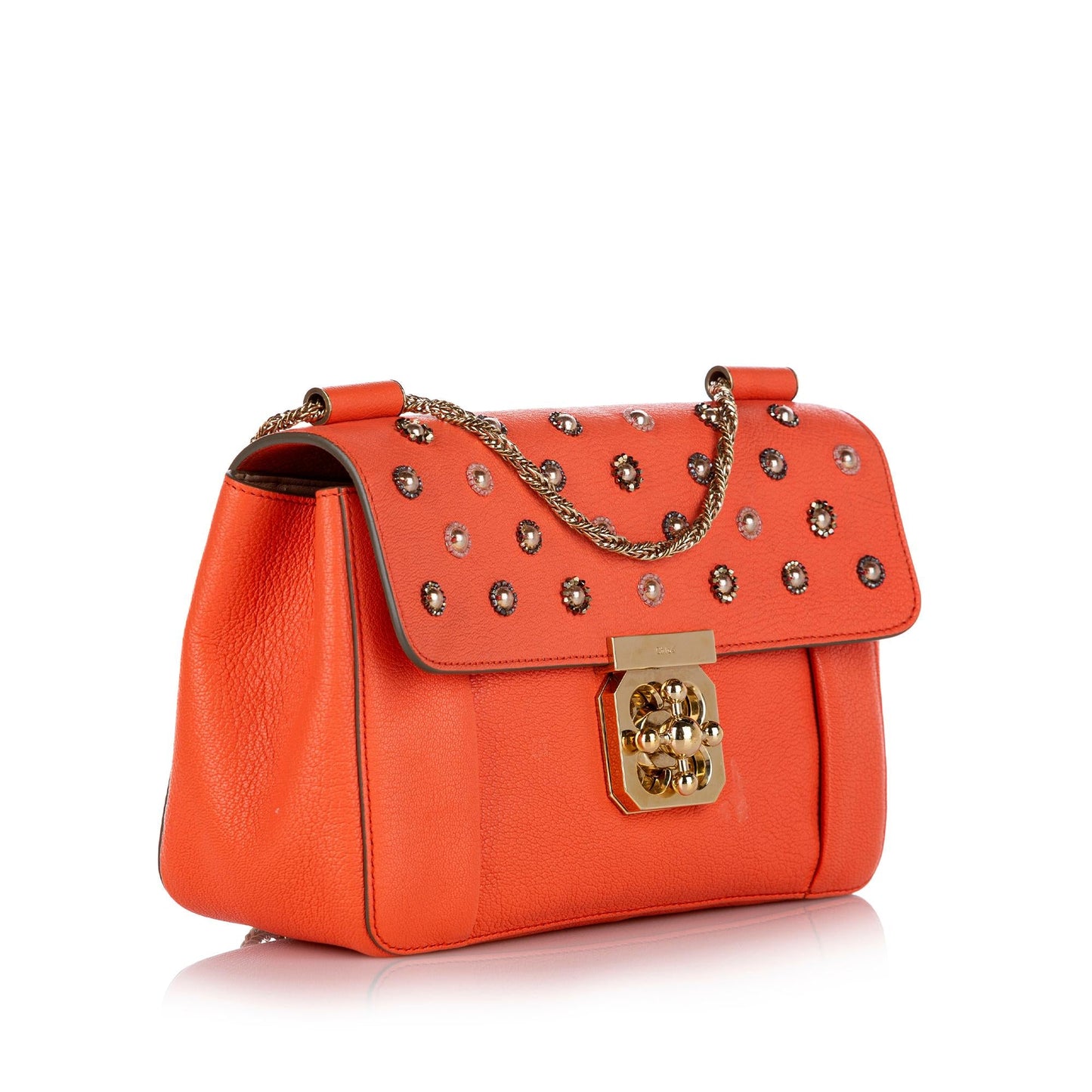 Chloe Elsie Leather Crossbody Bag (SHG-23827)