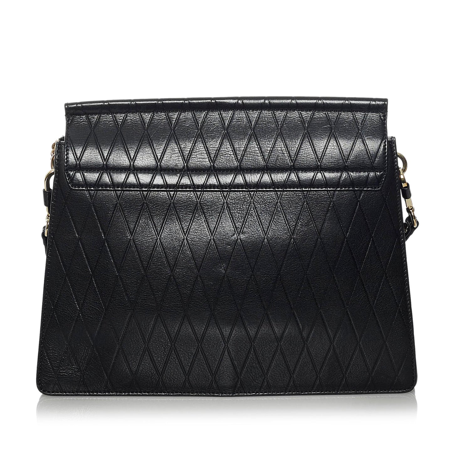 Chloe Faye Quilted Leather Shoulder Bag (SHG-33784)