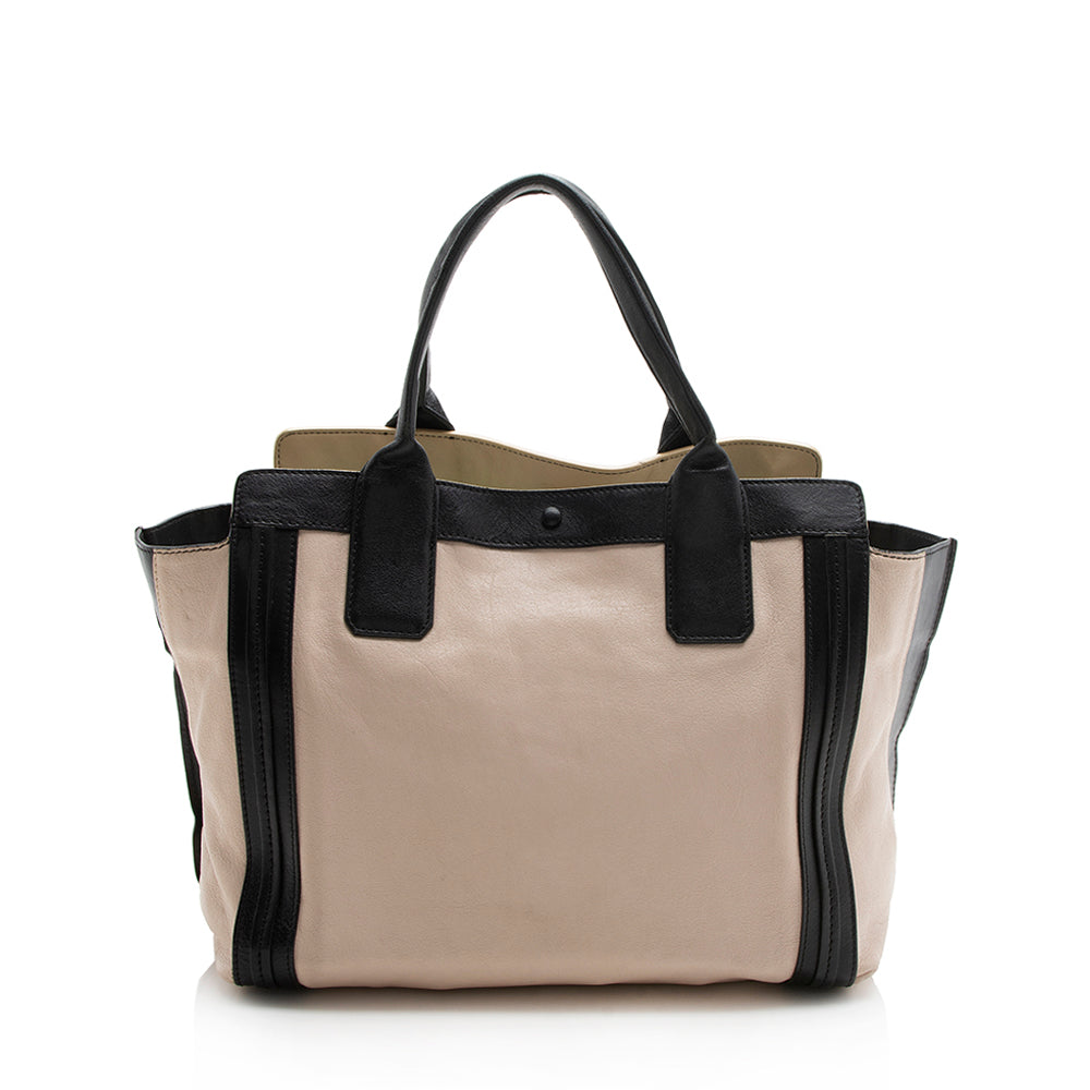 Chloe Leather Alison Tote (SHF-12075)