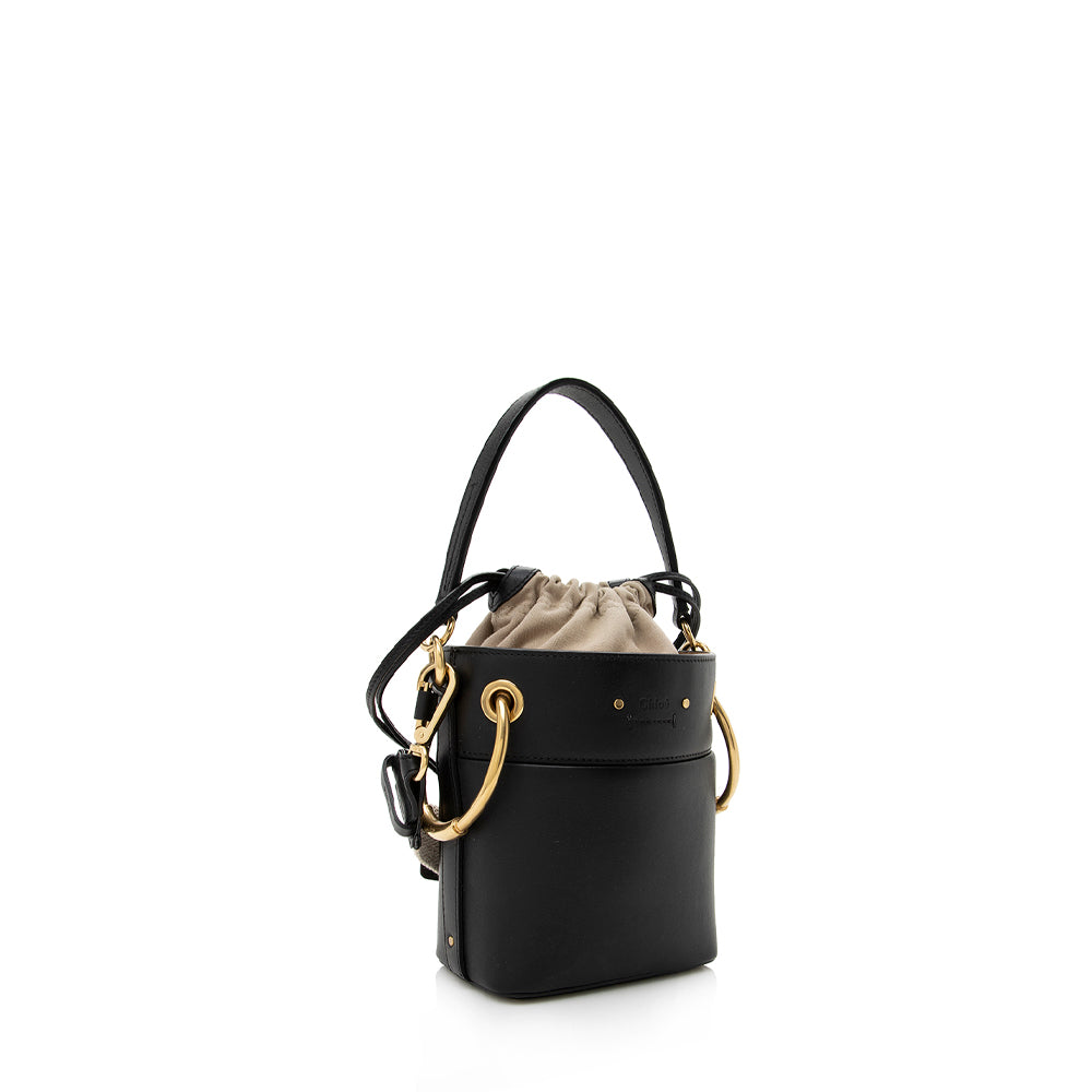 Chloe Leather Roy Mini Bucket Bag (SHF-13875)
