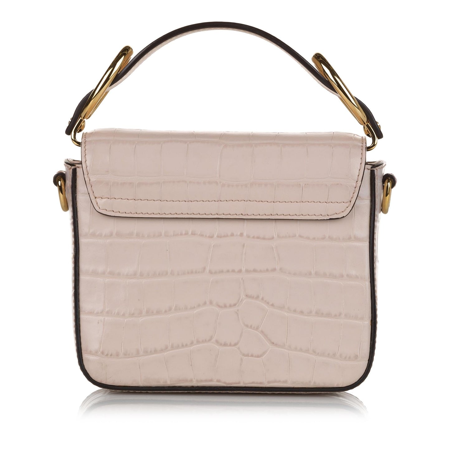 Chloe Mini C Embossed Leather Satchel (SHG-33404)