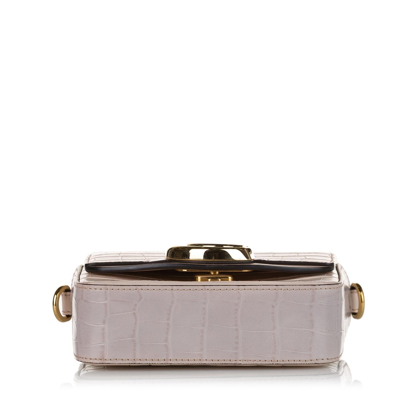 Chloe Mini C Embossed Leather Satchel (SHG-33404)
