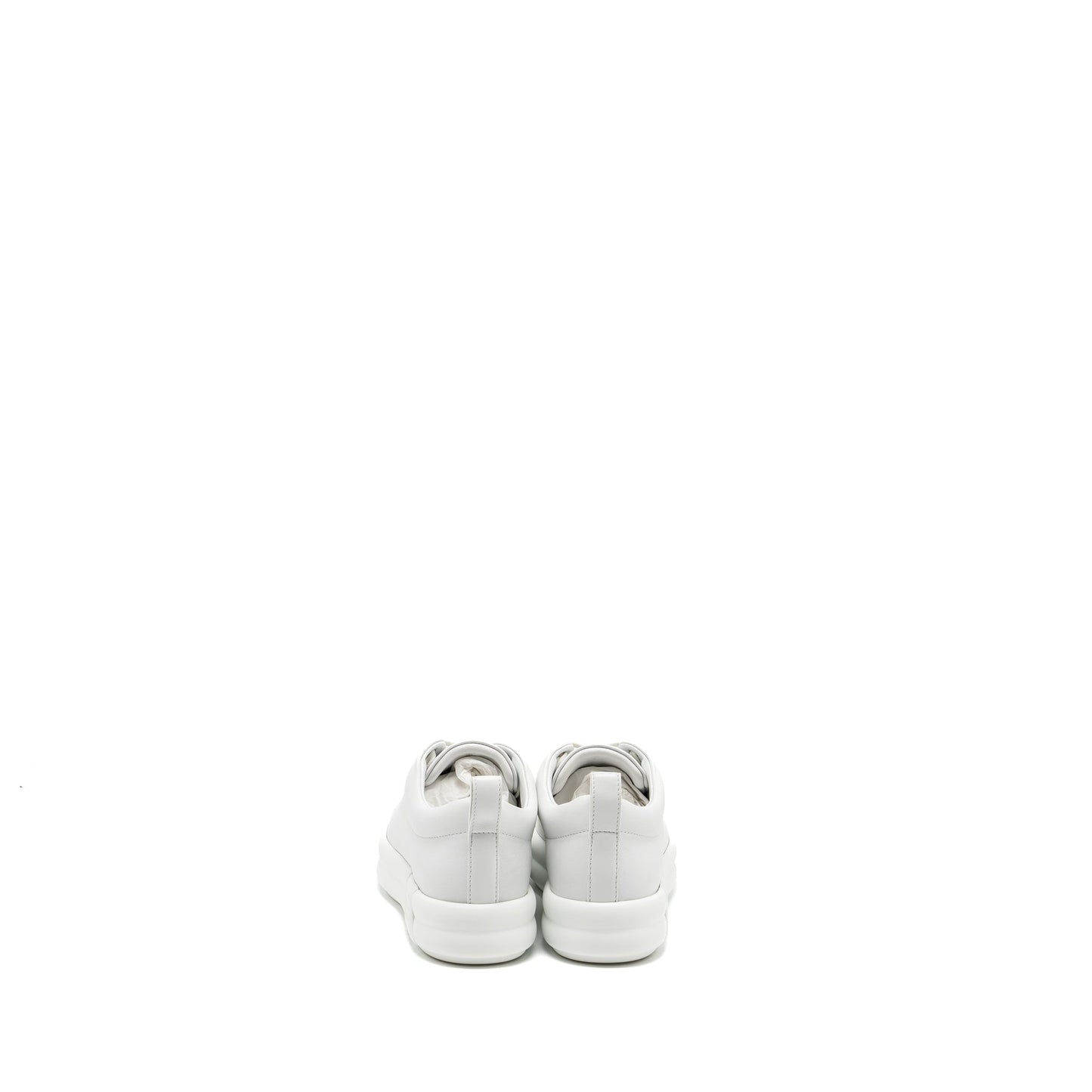 Hermes size 35 happy sneaker calfskin blanc