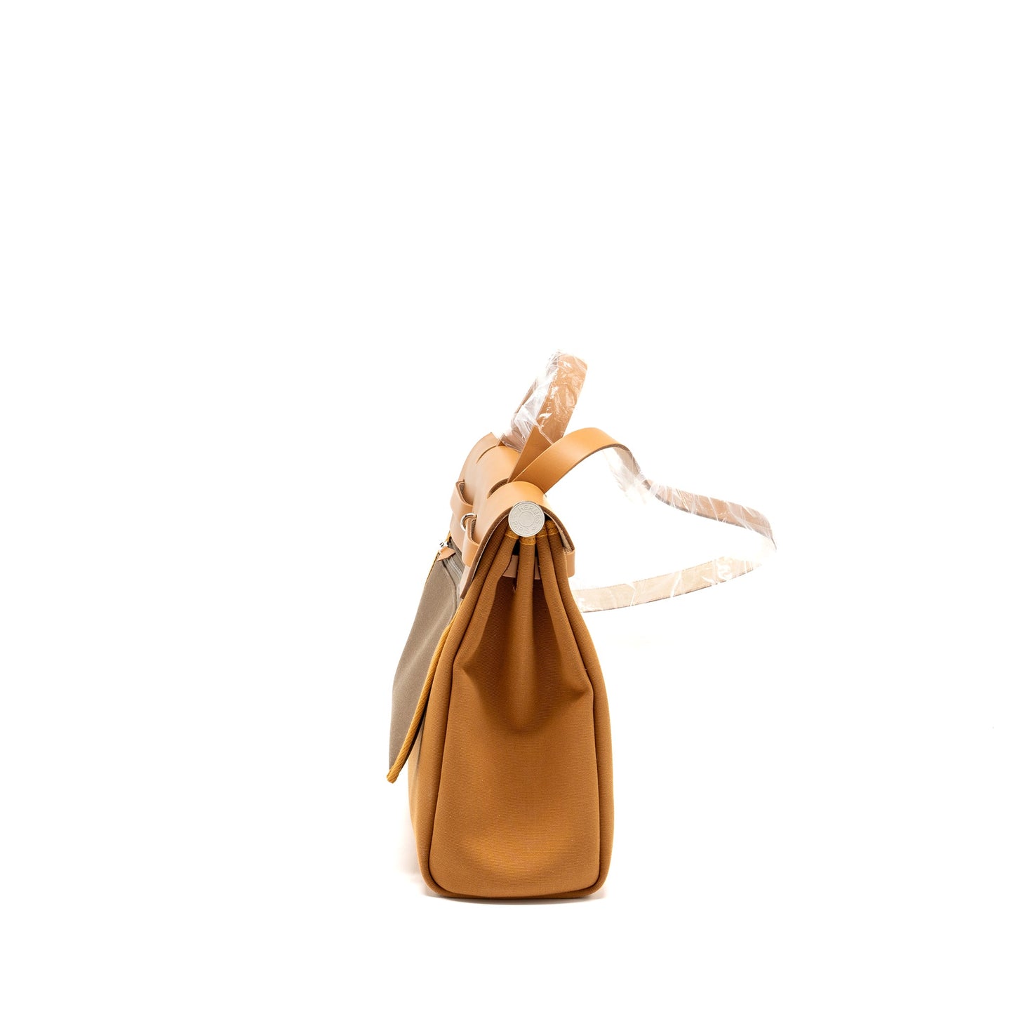 Hermes herbag 31 zip bag canvas/vache hunter natural SHW Stamp Z