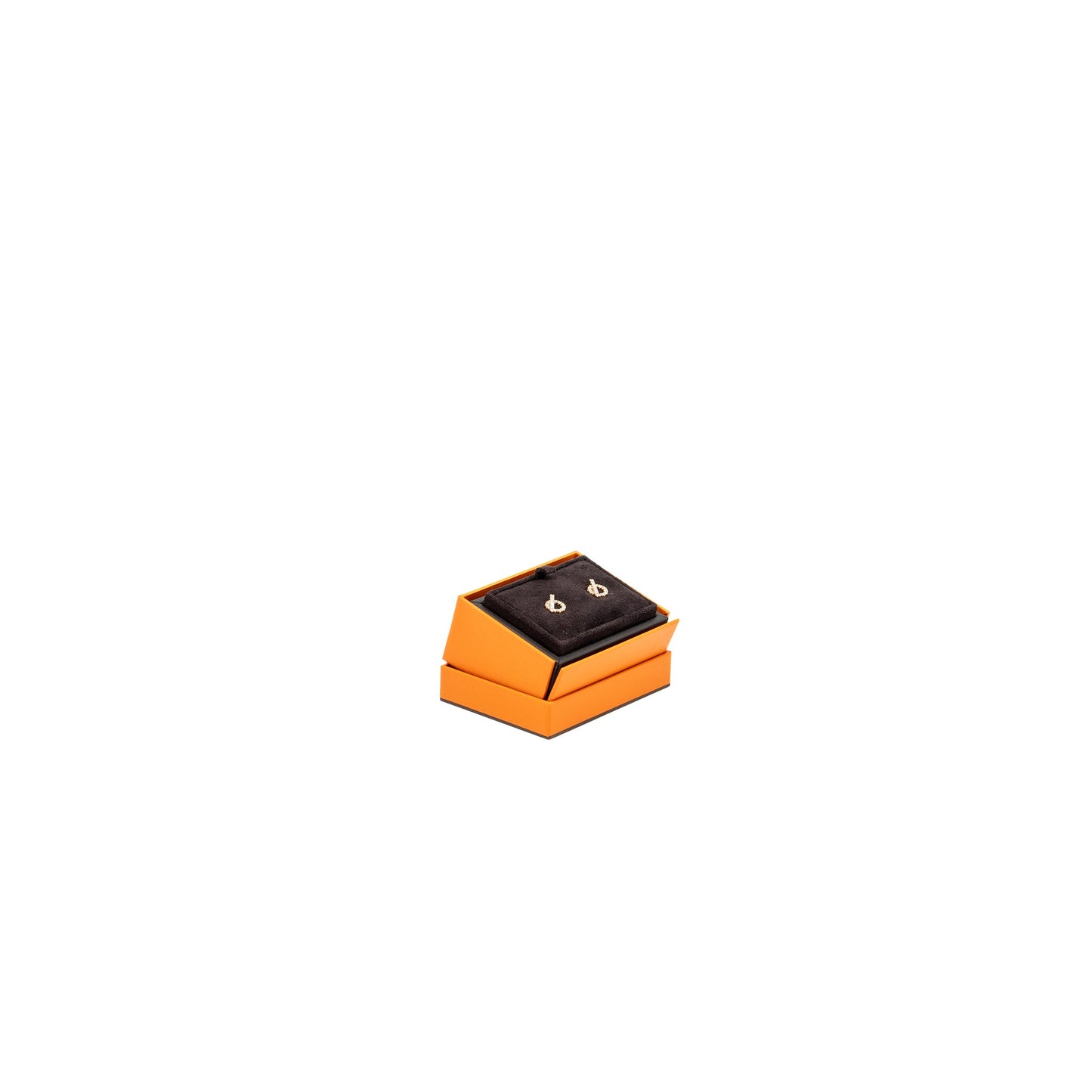 Hermes Finesse earrings rose gold, diamonds