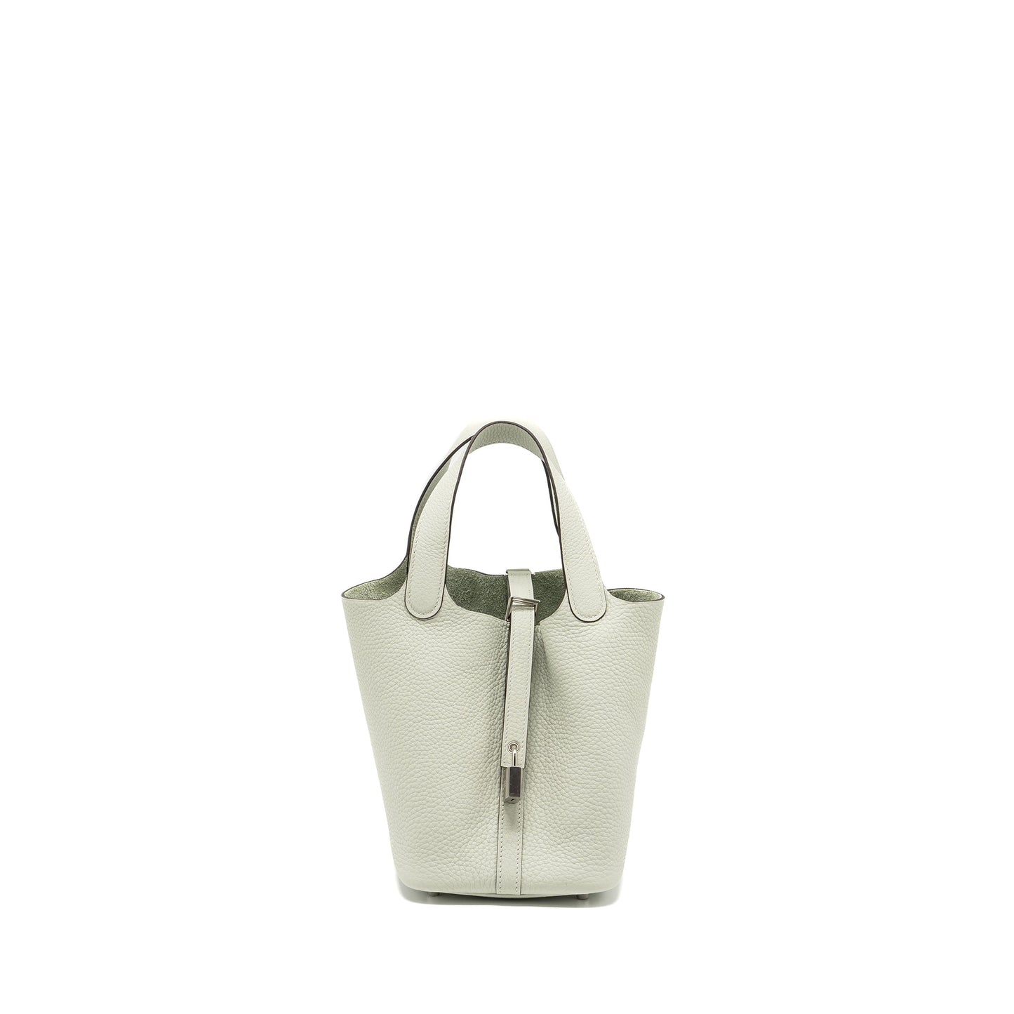 Hermes picotin 18 lock bag clemence Gris neve SHW stamp B