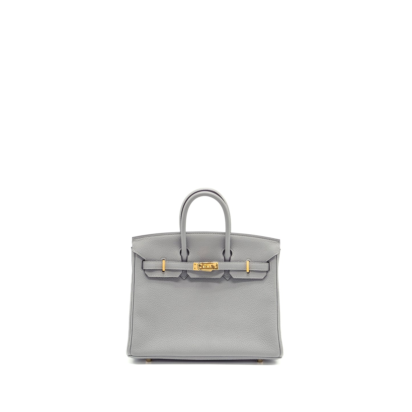 Hermes birkin 25 Togo Gris Mountie GHW stamp X