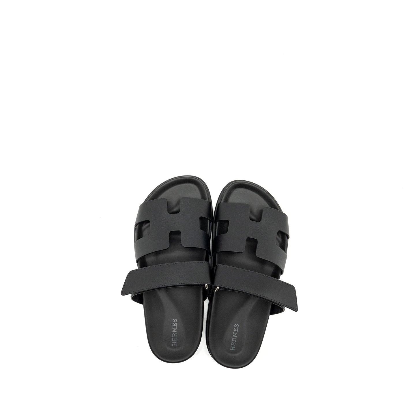 Hermes size 37.5 Chypre sandals black