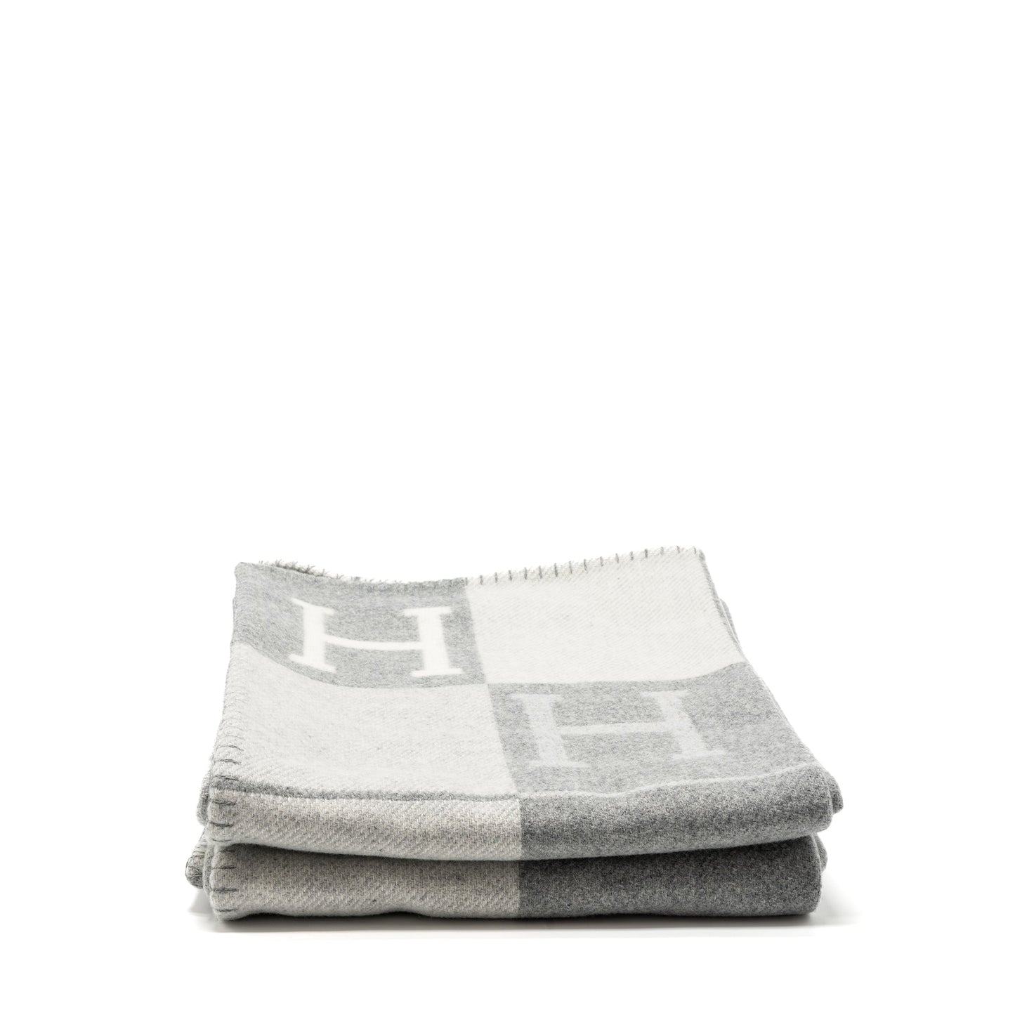 Hermes Avalon throw blanket Gris Clair