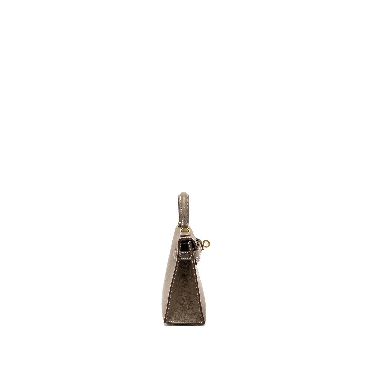 Hermes mini kelly II madame etoupe GHW stamp B