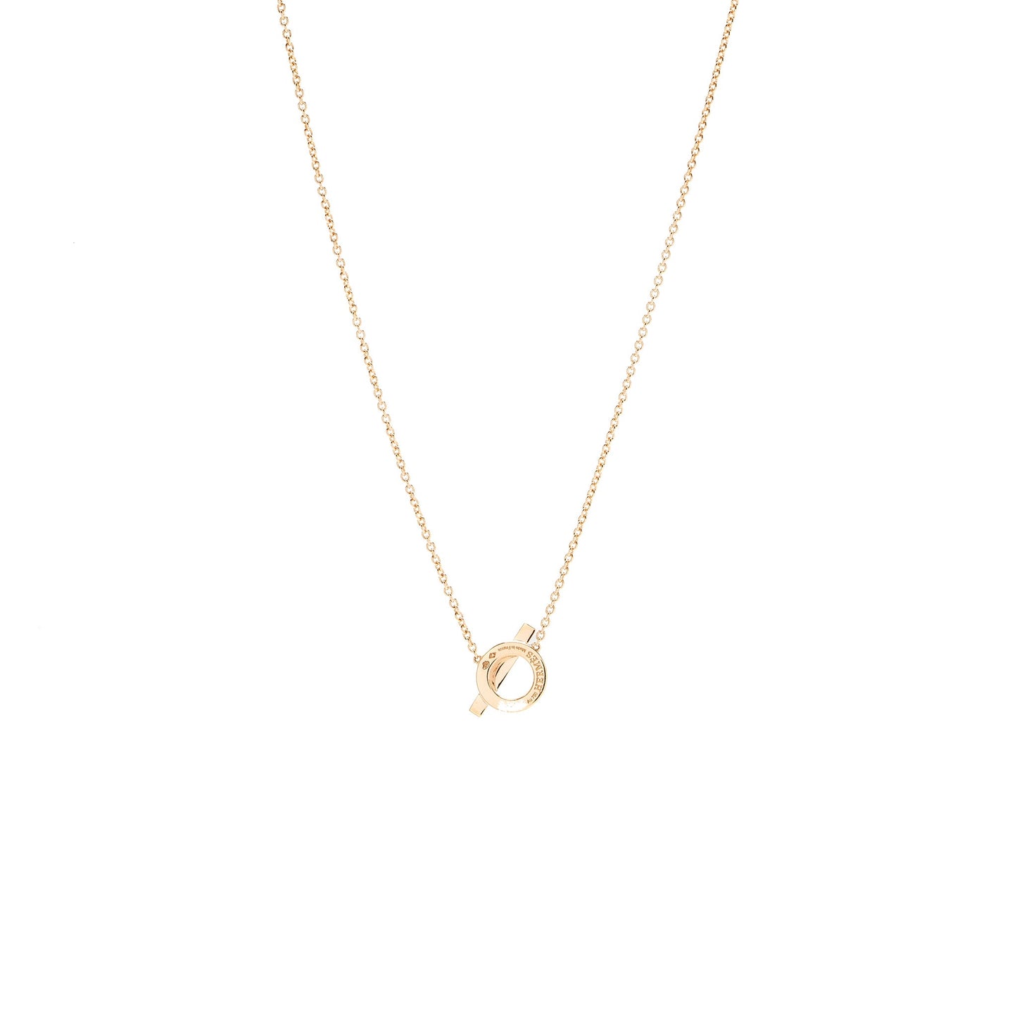 Hermes finesse pendant rose gold, Diamonds