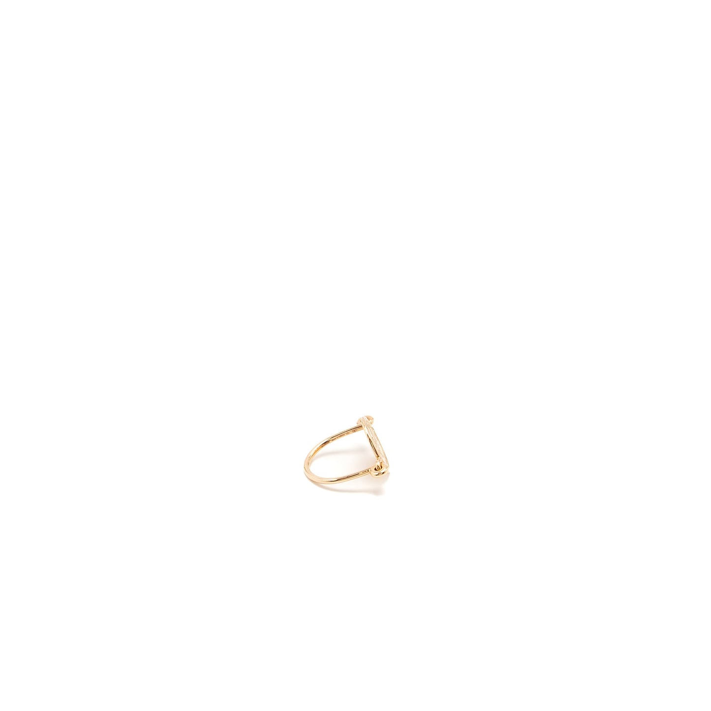 Hermes size 52 Ex Libris ring rose gold