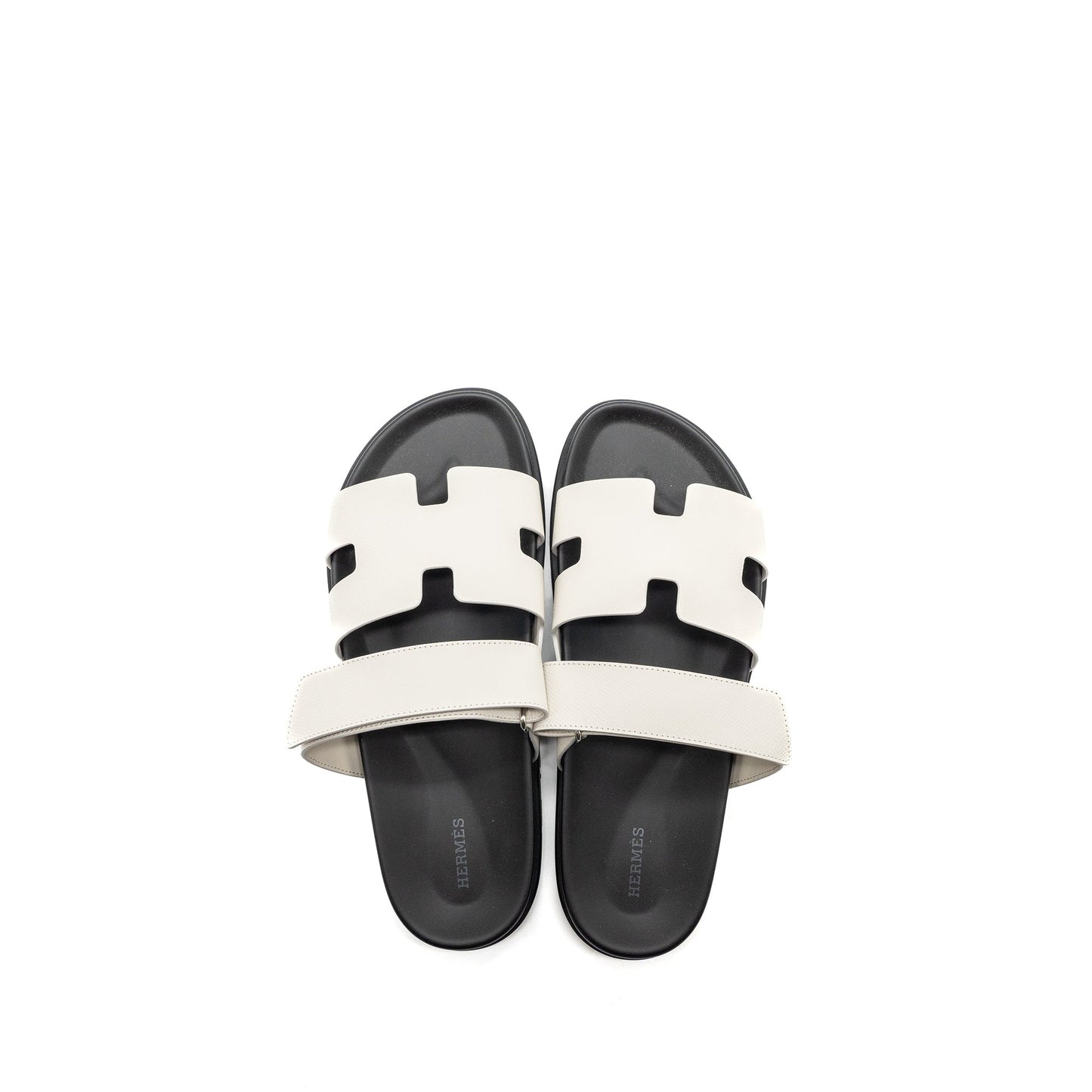 Hermes Size 43 Chypre Sandals Epsom Beige Glaise