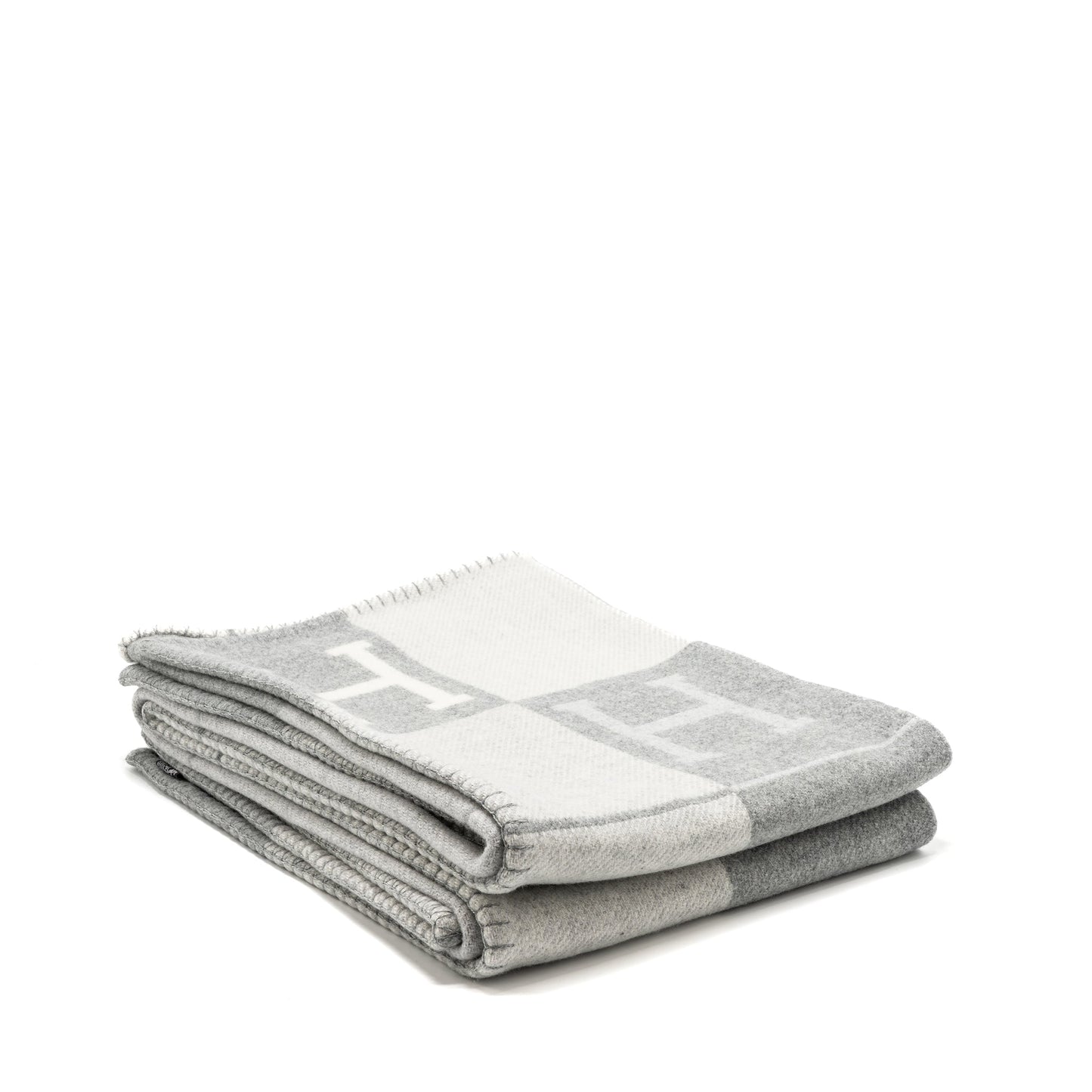 Hermes Avalon throw blanket Gris Clair