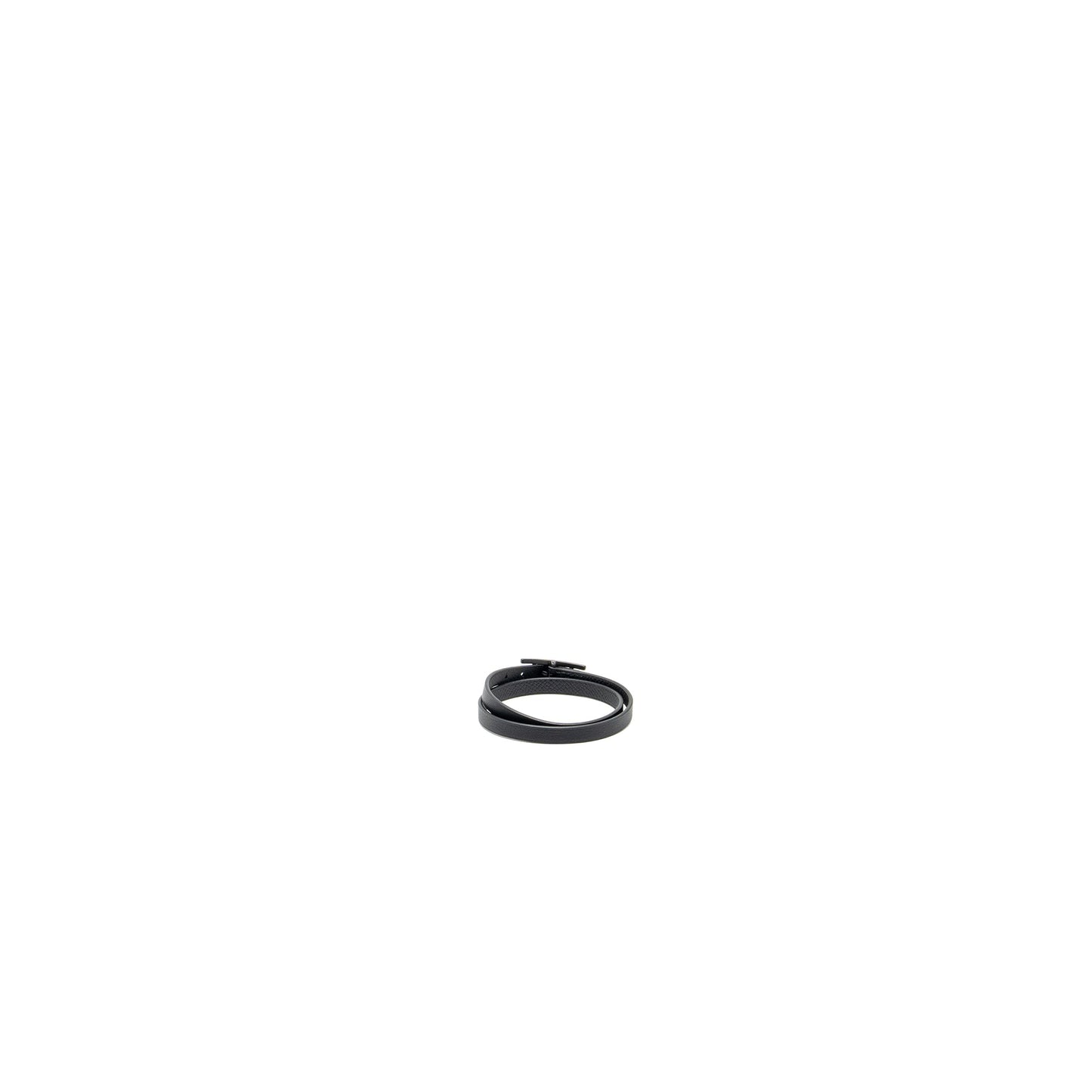 Hermes Size T6 Behapi Double Tour Bracelet Swift So Black