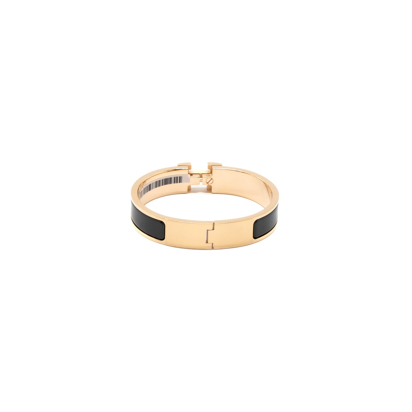 Hermes Size PM Clic H Bracelet Black RGHW