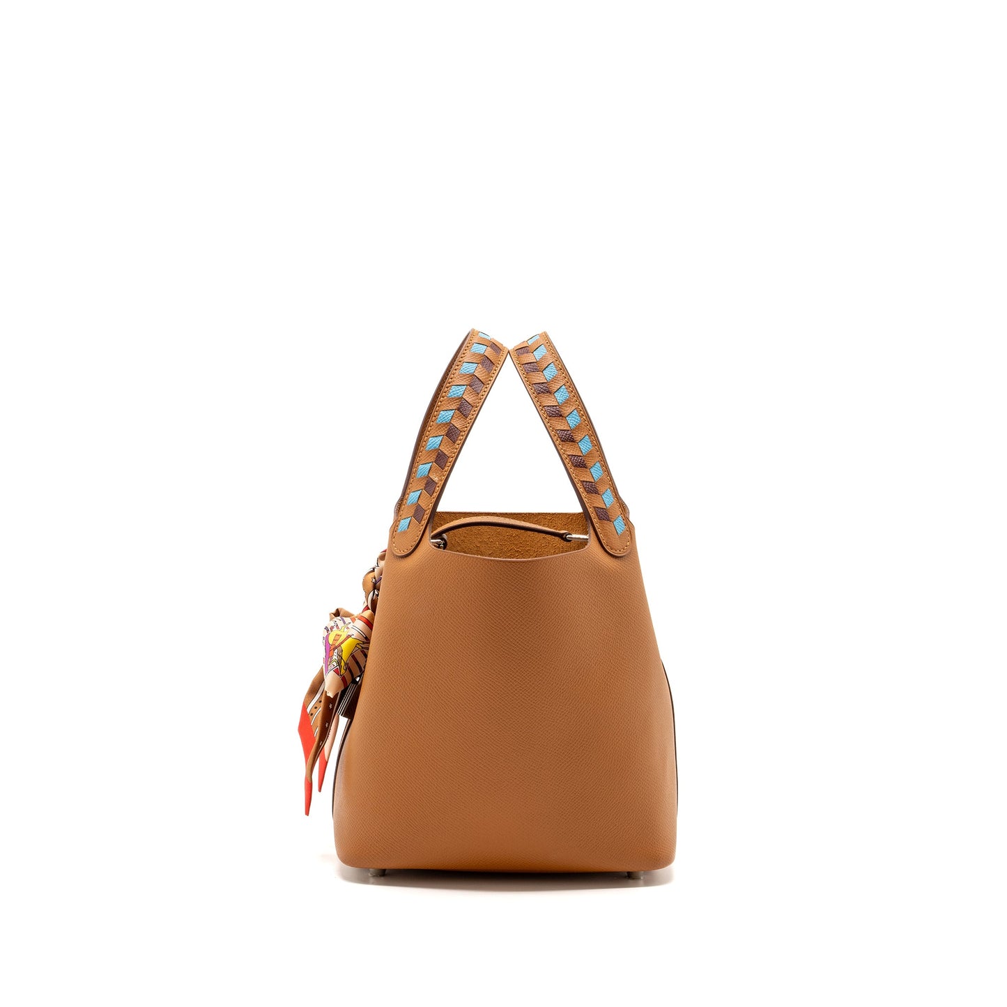 Hermes picotin 18 lock bag epsom gold / blue nord / rouge H SHW stamp Y