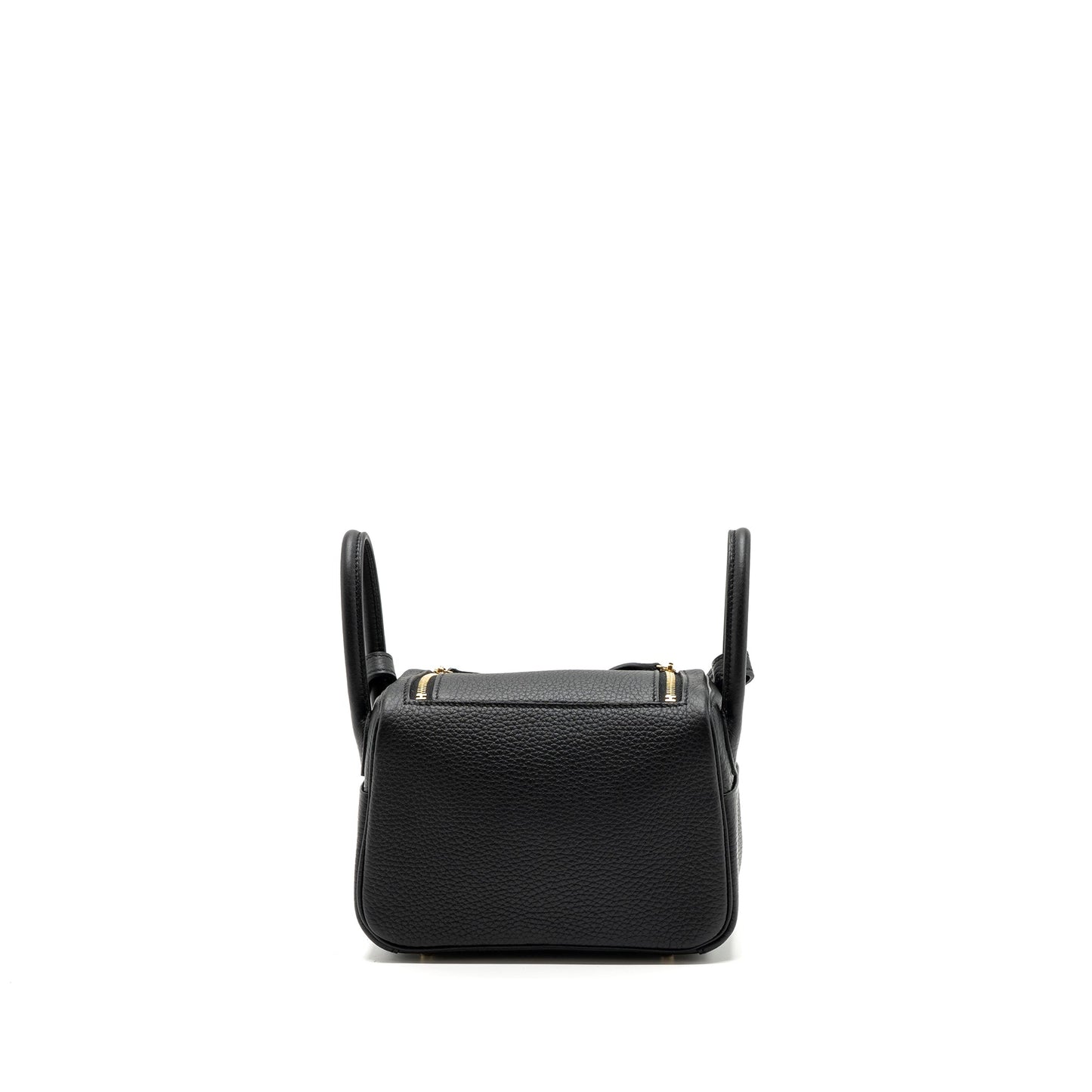 Hermes Mini Lindy Clemence Black GHW Stamp B