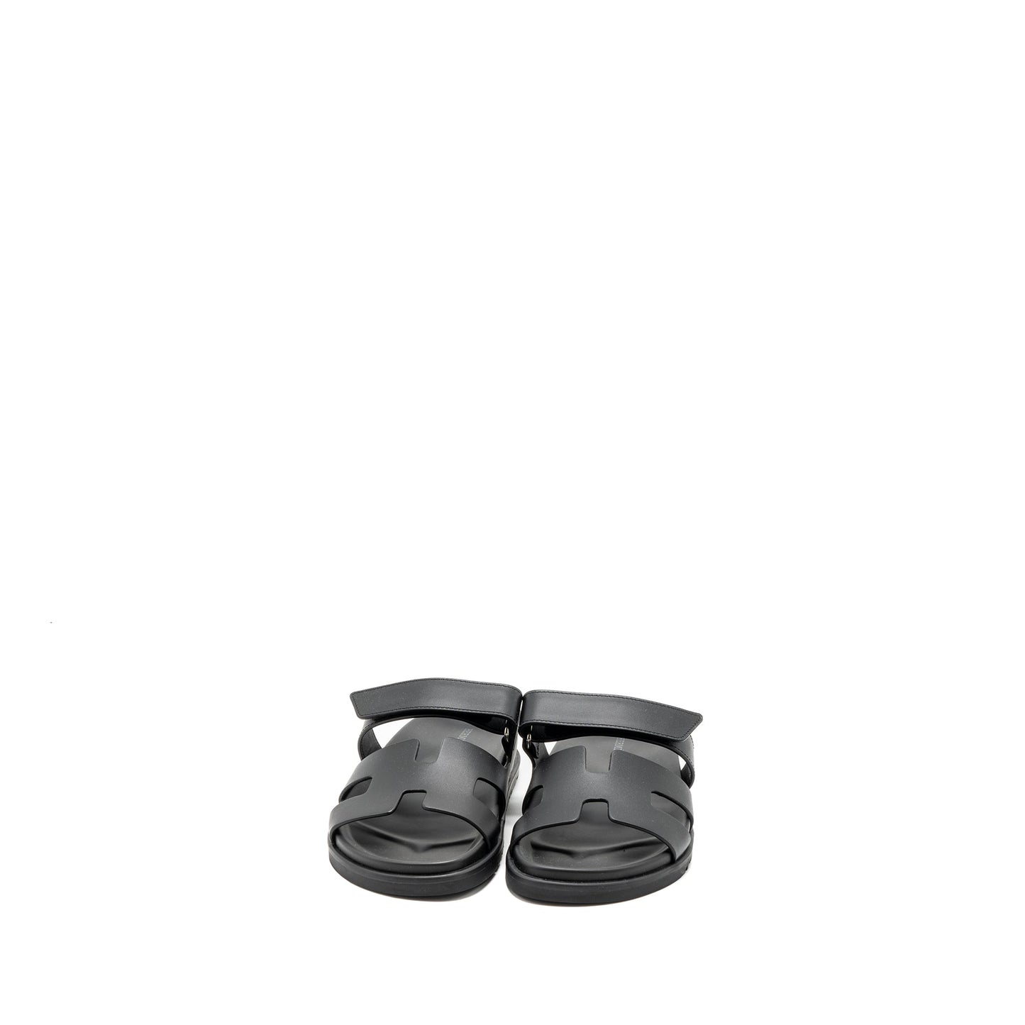 Hermes Size 38 Chypre Sandals Black