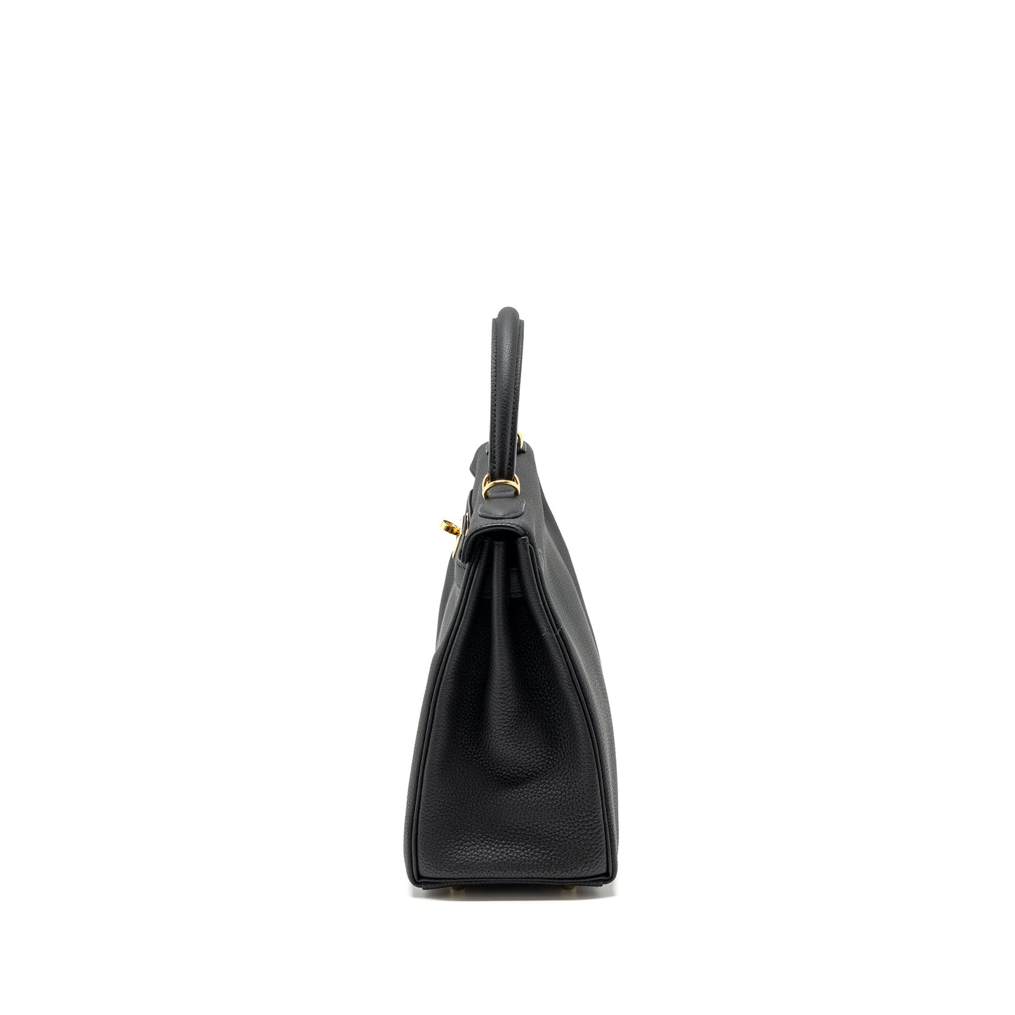 Hermes Kelly 28 Togo Black GHW Stamp U