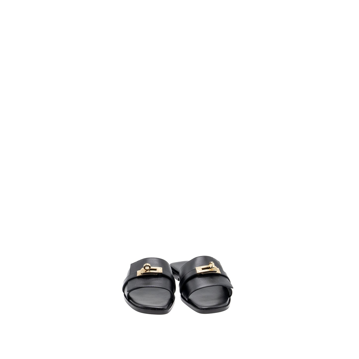 Hermes Size 36 Giulia Sandals Black GHW