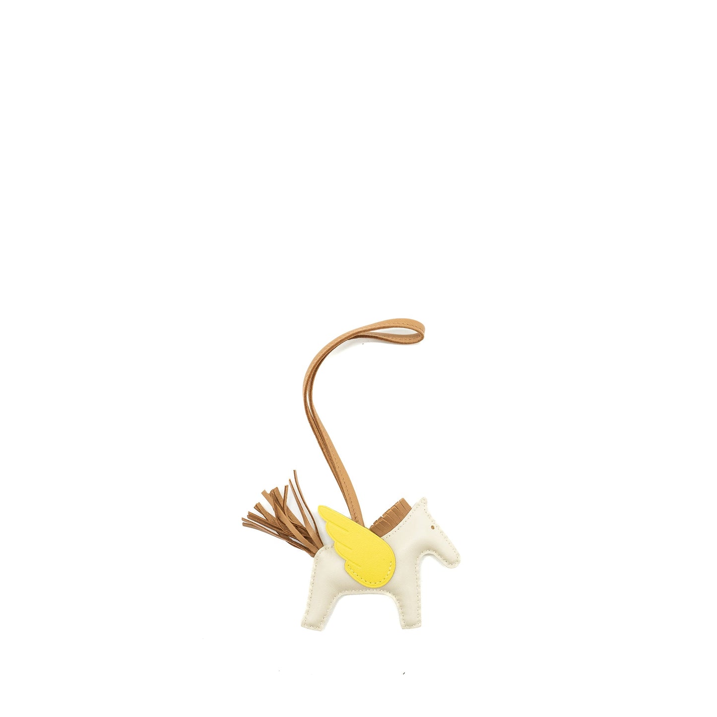 Hermes rodeo pegase pm bag charm craie/chai/lime Stamp Z