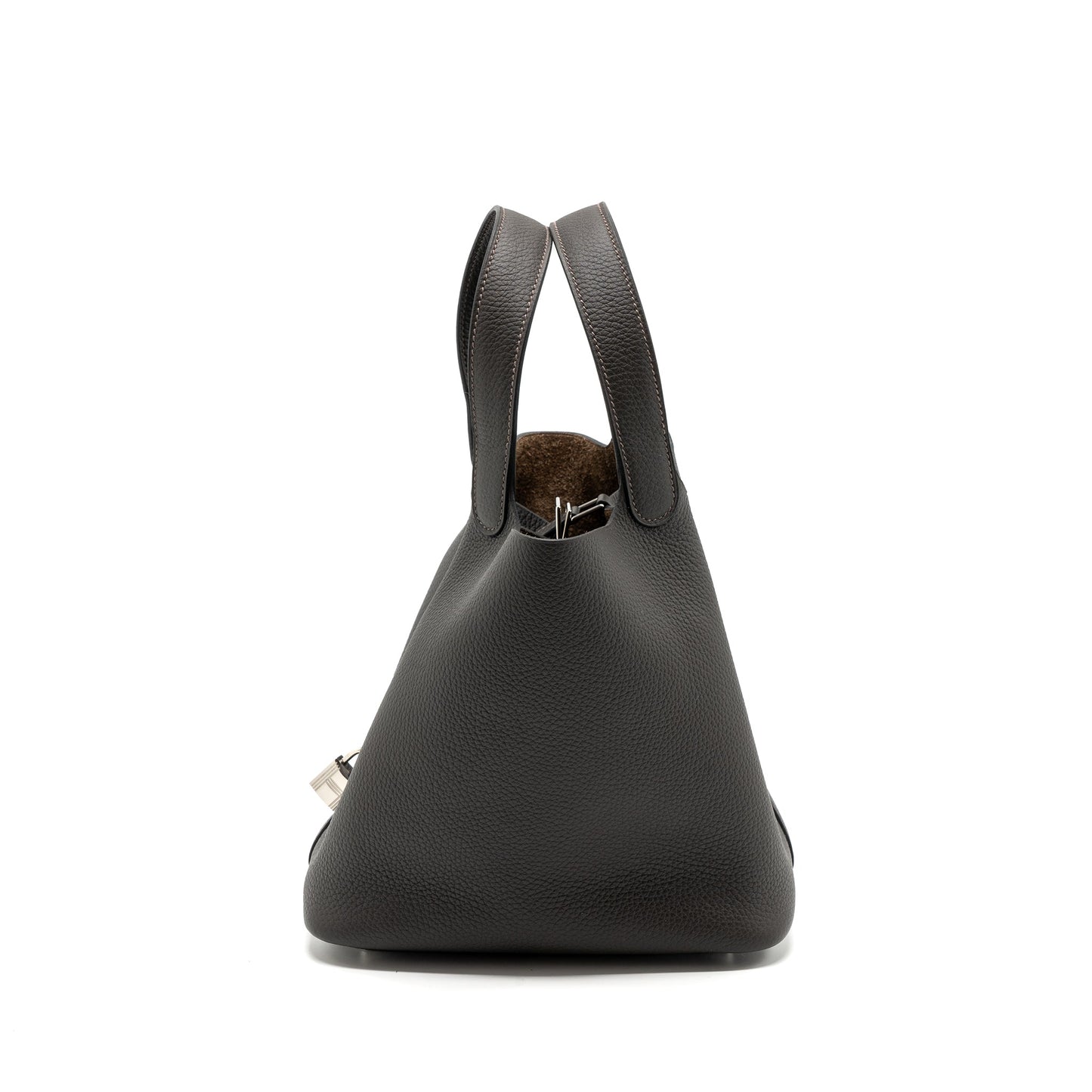 Hermes Picotin 22 Lock Bag Clemence Ebene SHW Stamp U