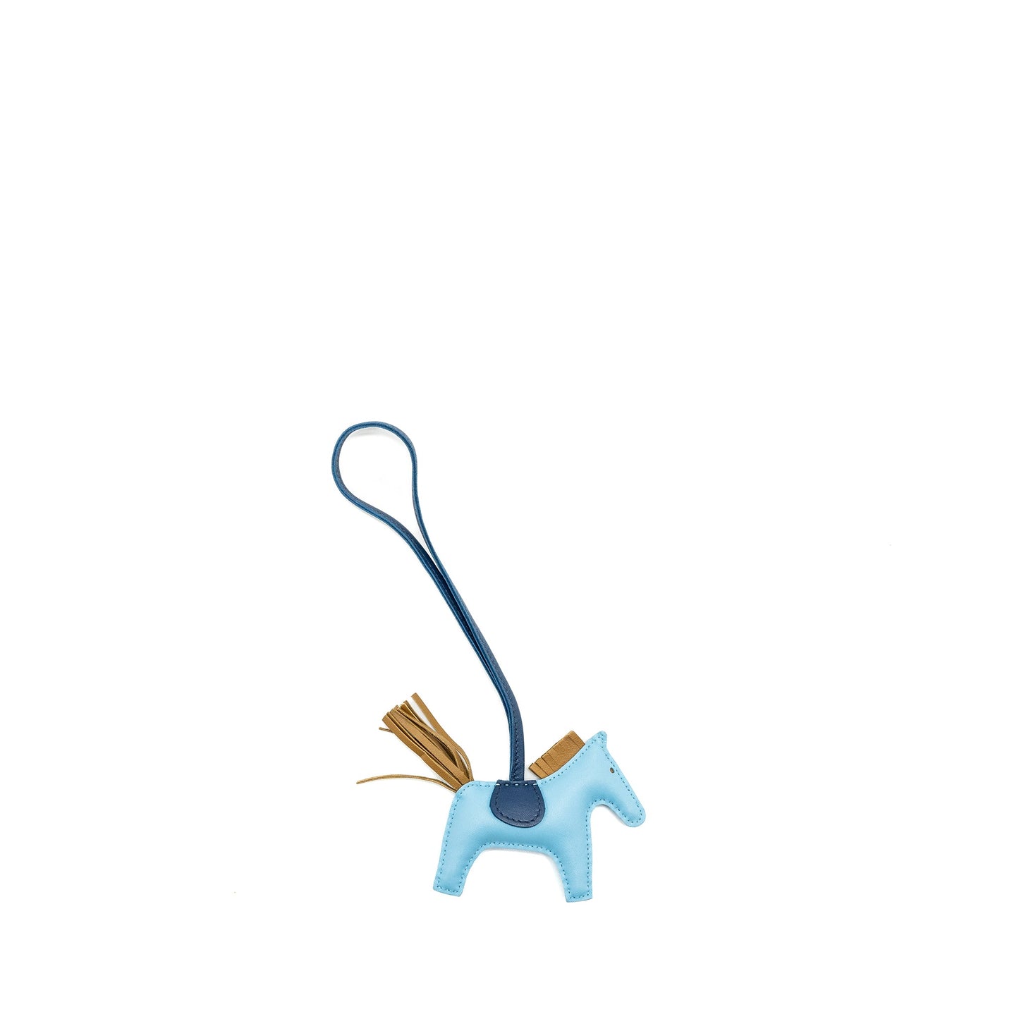 Hermes Rodeo PM Bag Charm Light Blue/Multicolour Stamp D