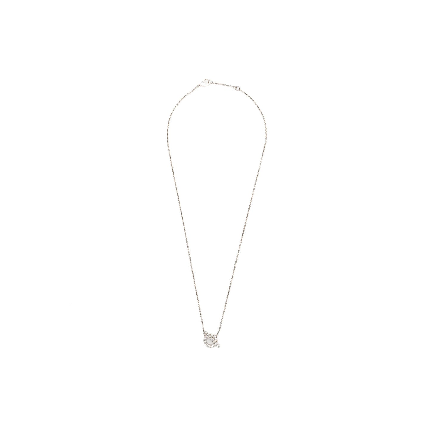 Hermes finesse pendants white gold with diamonds