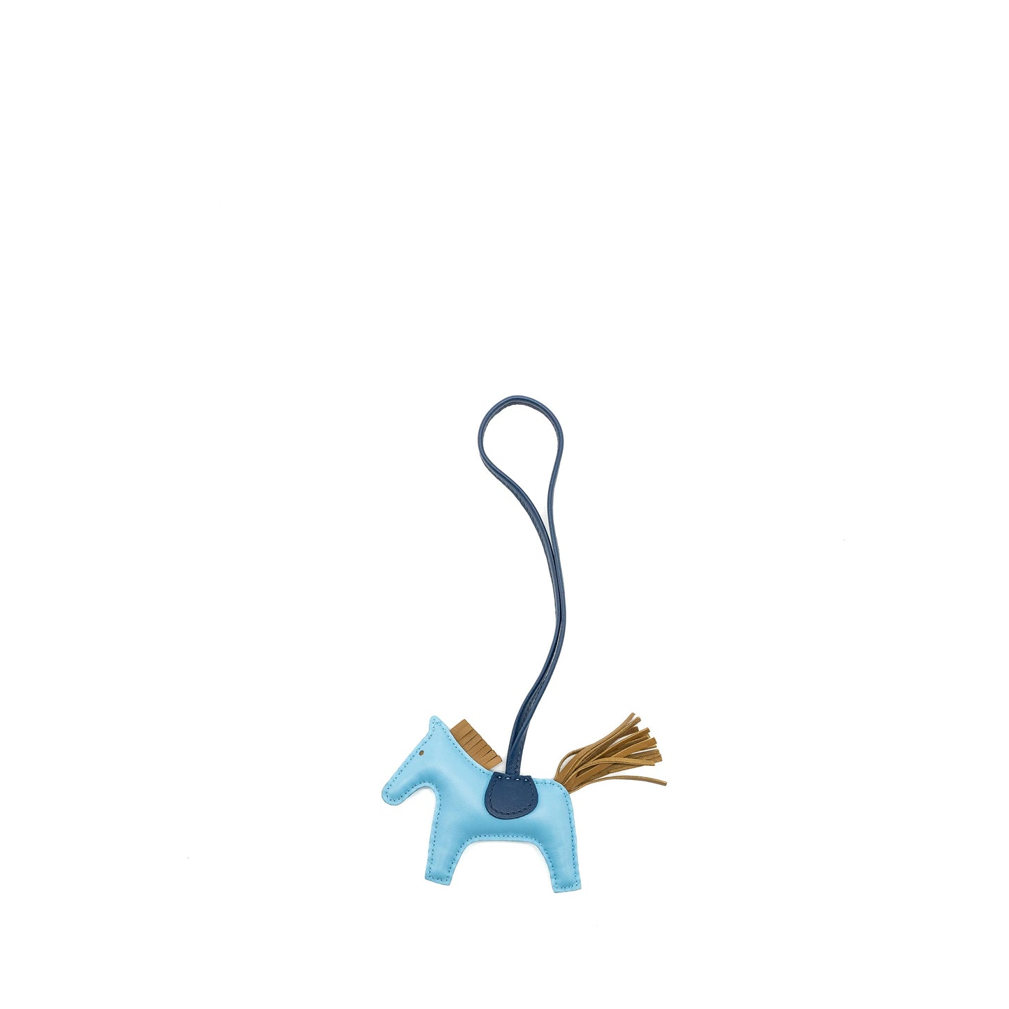 Hermes Rodeo PM Bag Charm Light Blue/Multicolour Stamp D