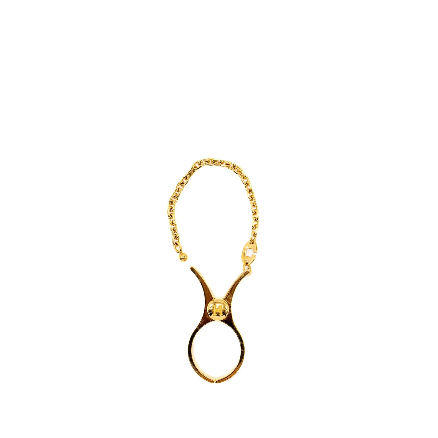 Hermes Filou Glove clip gold tone