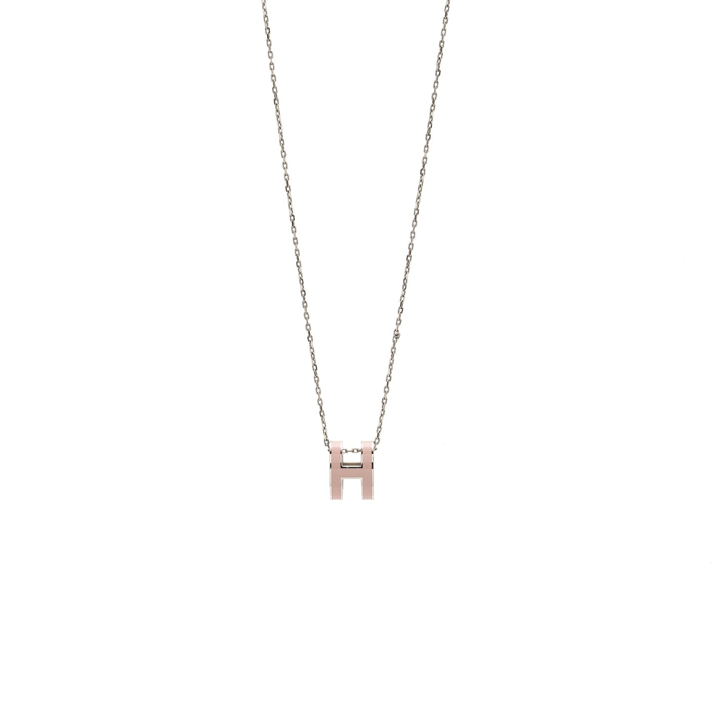 Hermes pop H pendant rose dragee SHW