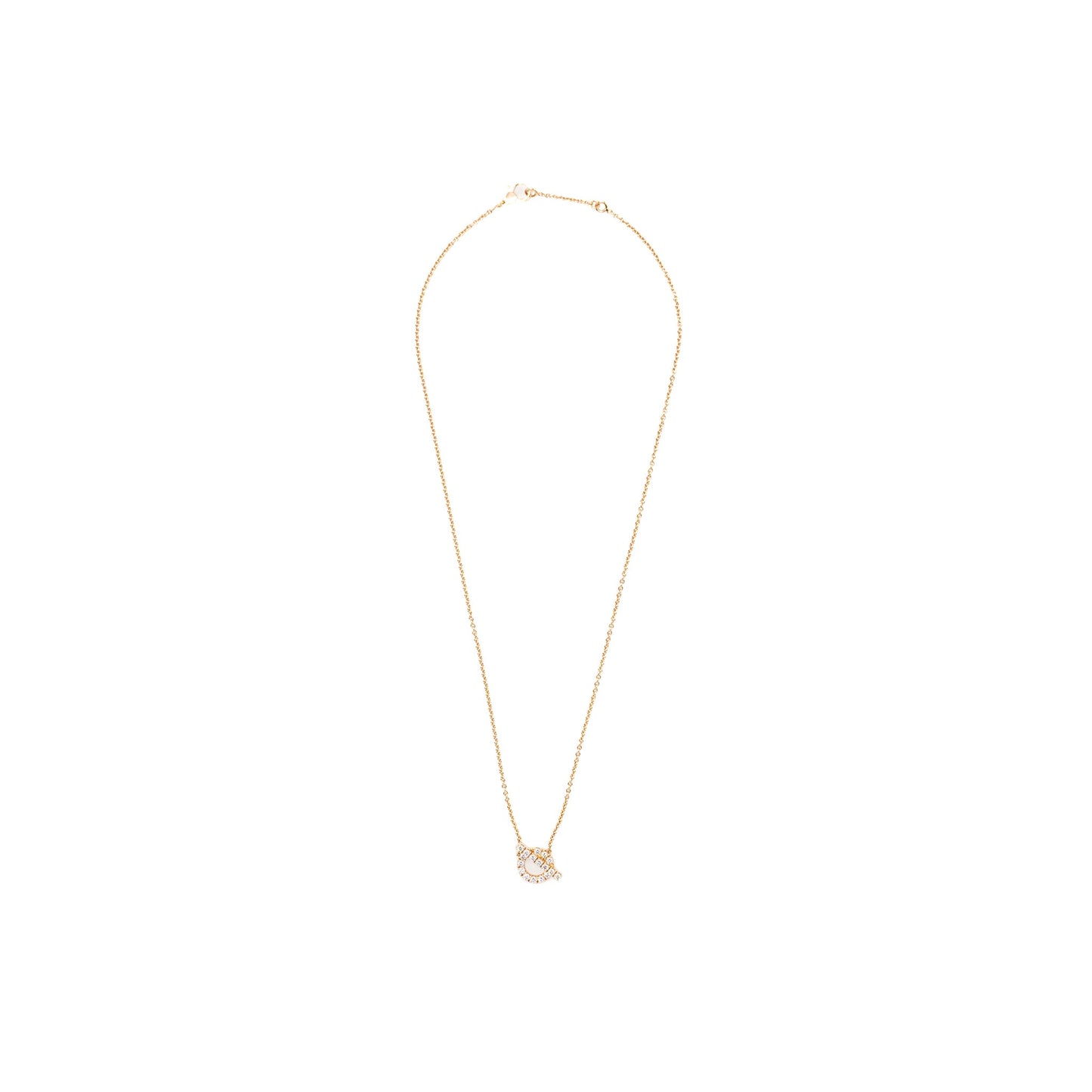 HERMES Finesse Necklace Rose Gold/Diamonds