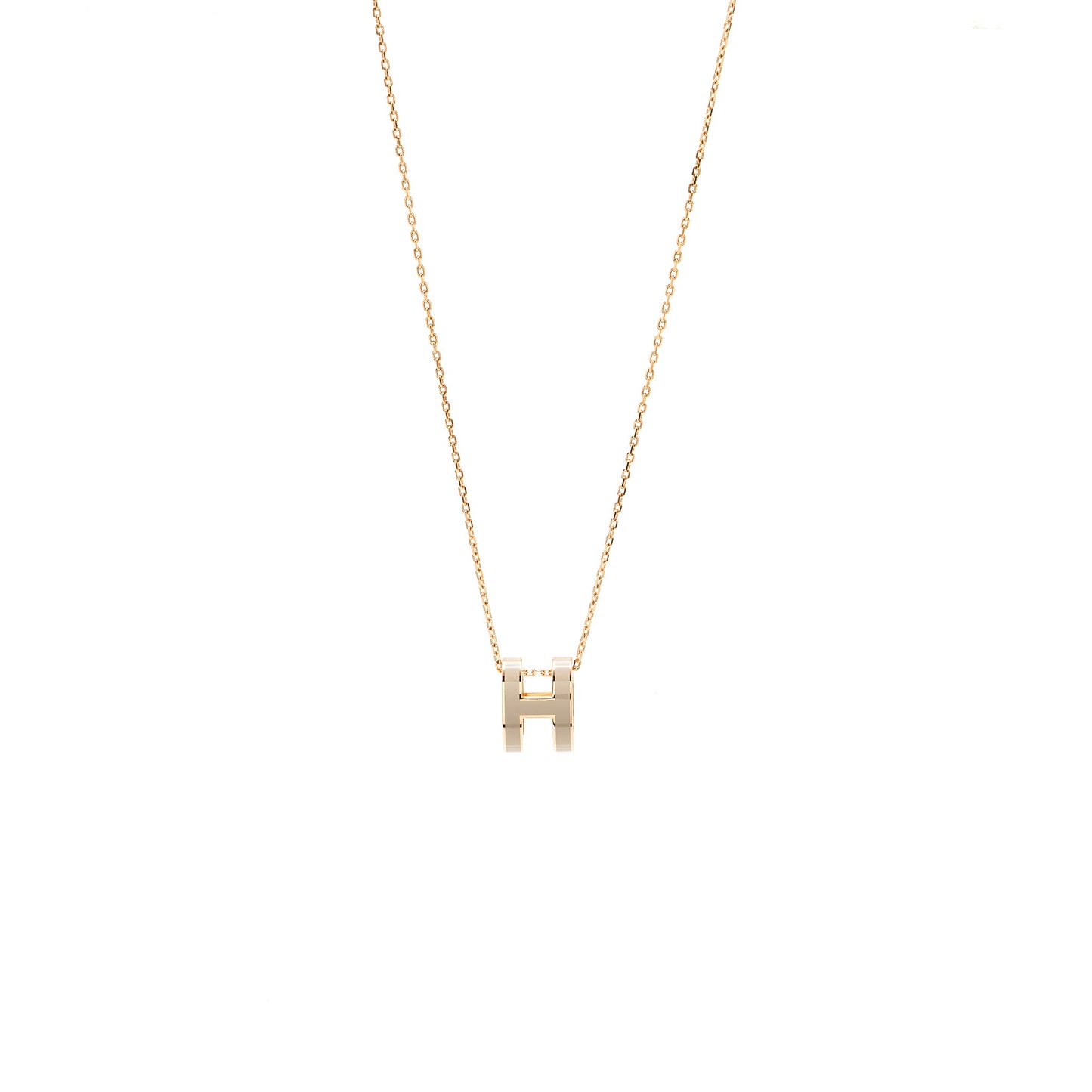 Hermes pop H pendant marron glace RGHW