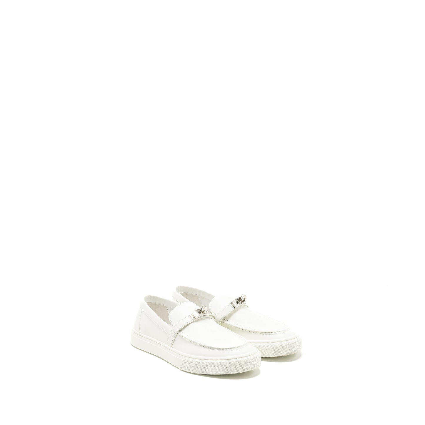 Hermes Size 37.5 Game Slip-on Sneaker White SHW