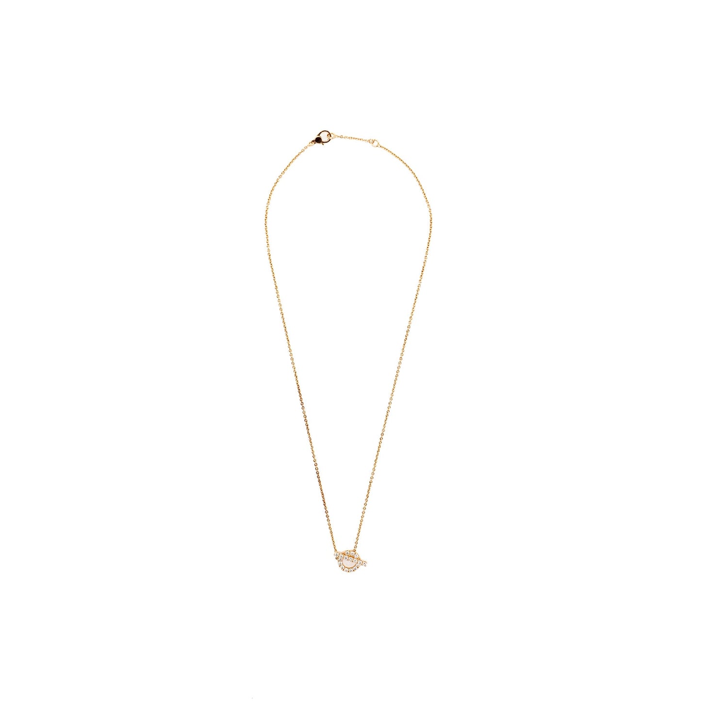 HERMES FINESSE Necklace Rose Gold, Diamonds