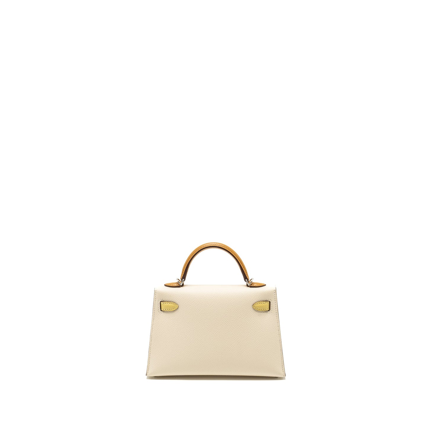 Hermes Mini Kelly II Epsom Nata/Jaune Poussin/Sesame SHW Stamp U