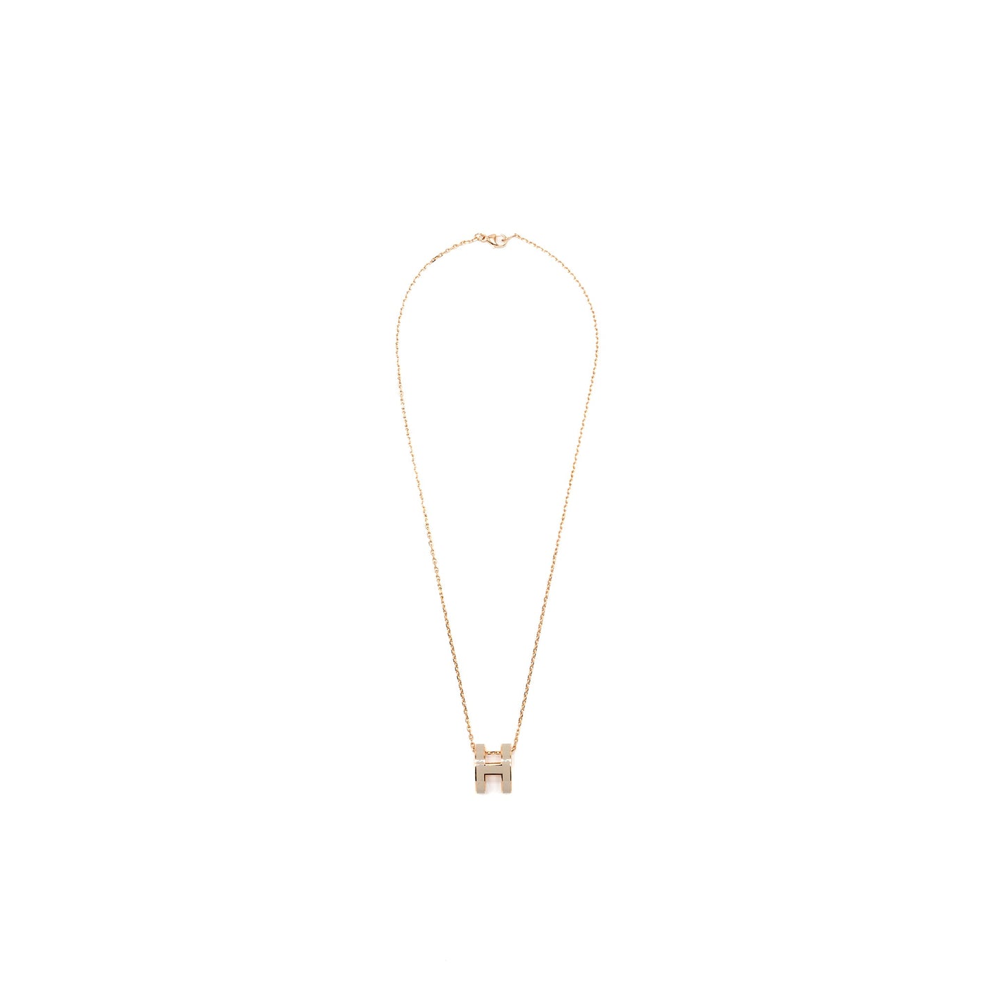 Hermes pop H pendant marron glace RGHW