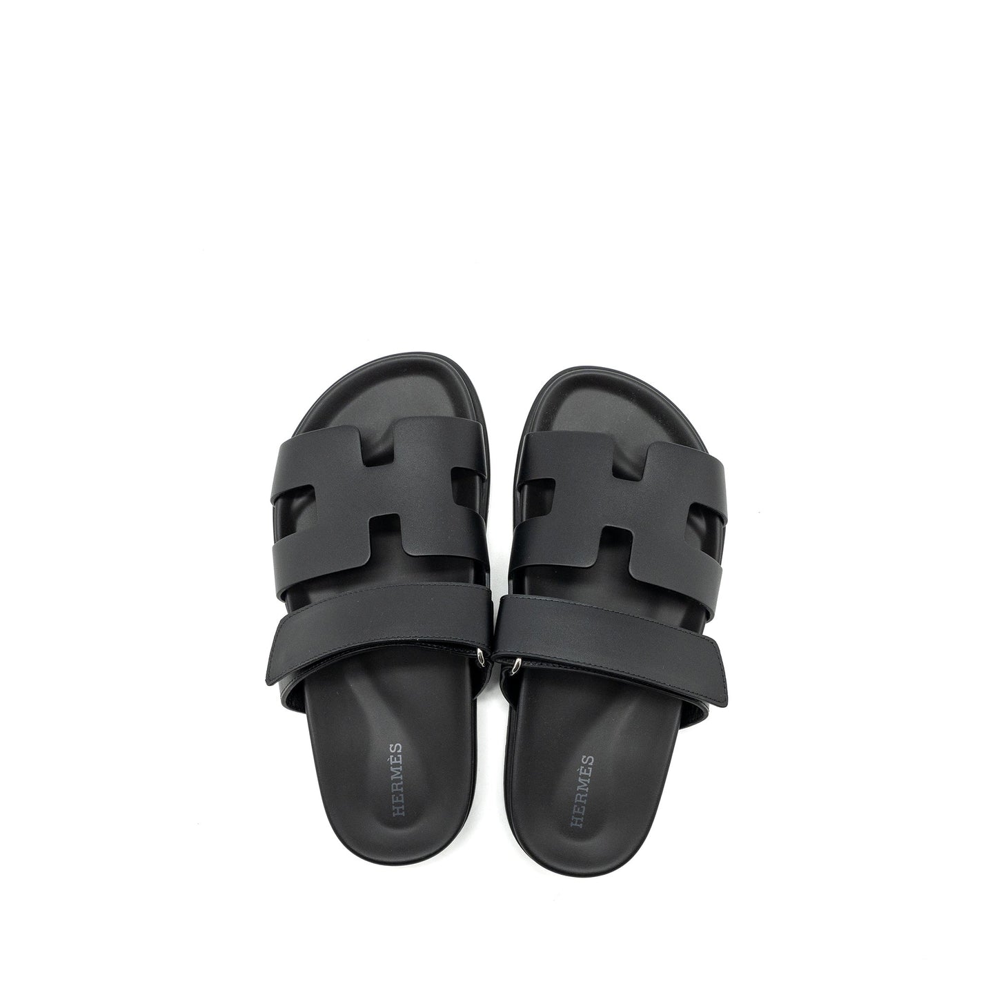 Hermes size 36 Chypre sandals black