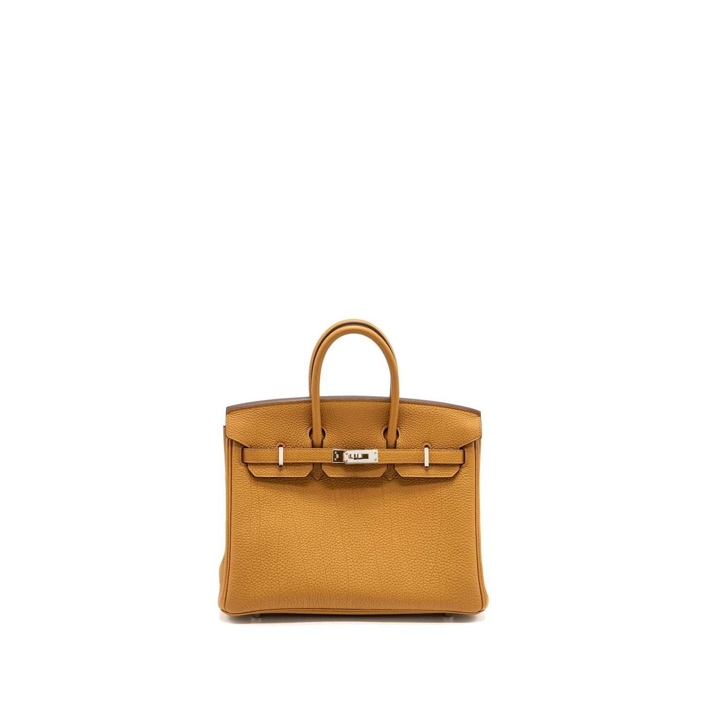 Hermes Birkin 25 Togo Caramel/Lime SHW Stamp Y